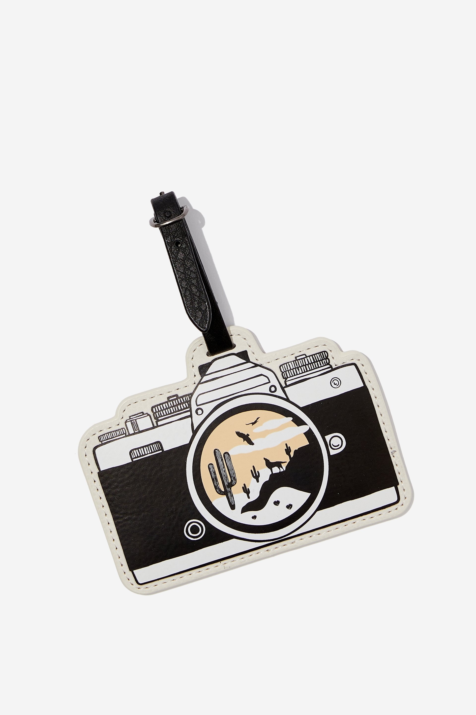 Typo - Off The Grid Luggage Tag - Camera / latte