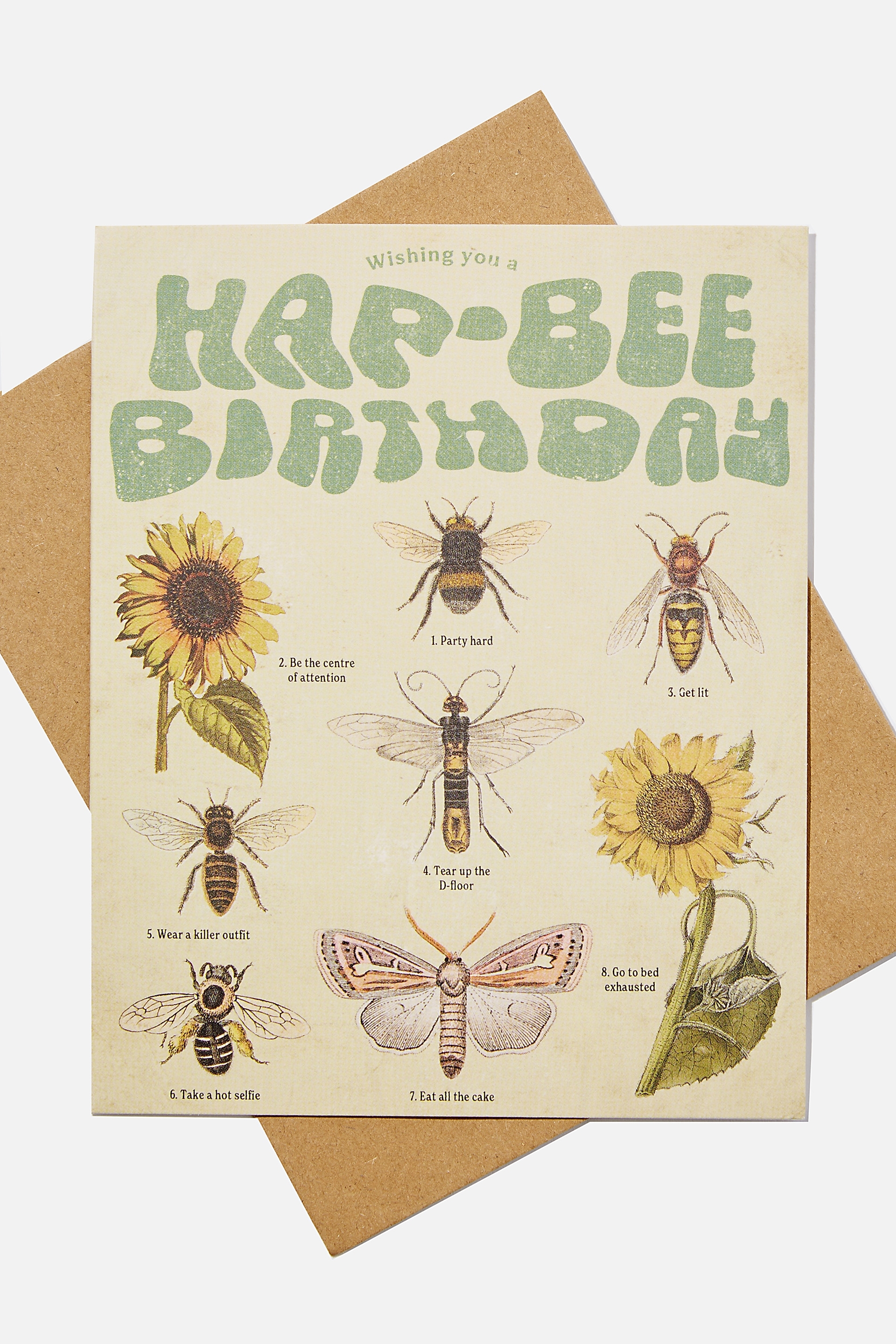 Typo - Nice Birthday Card - Hapbee birthday sunflowers