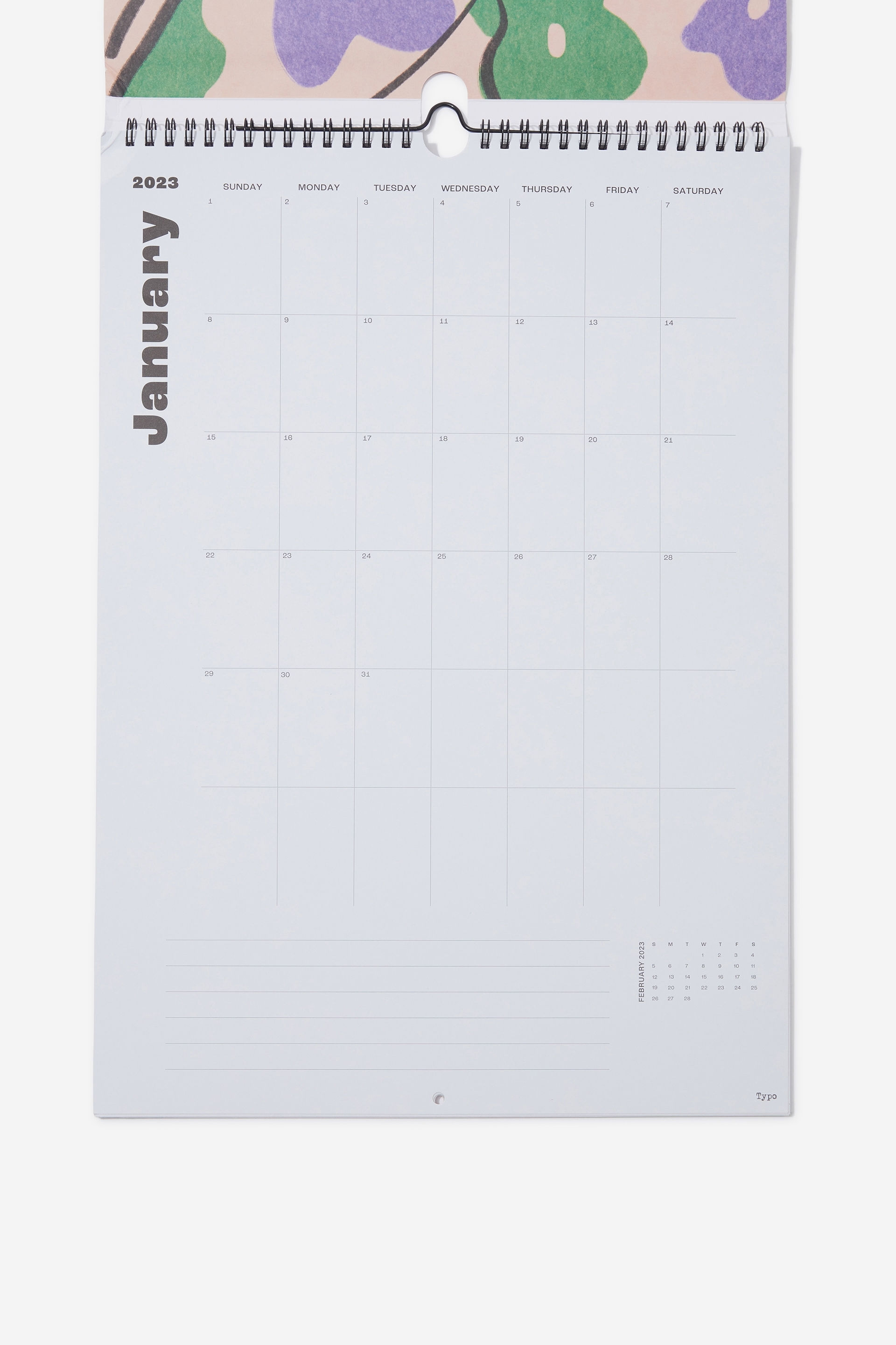 2023 A3 Art Series Calendar