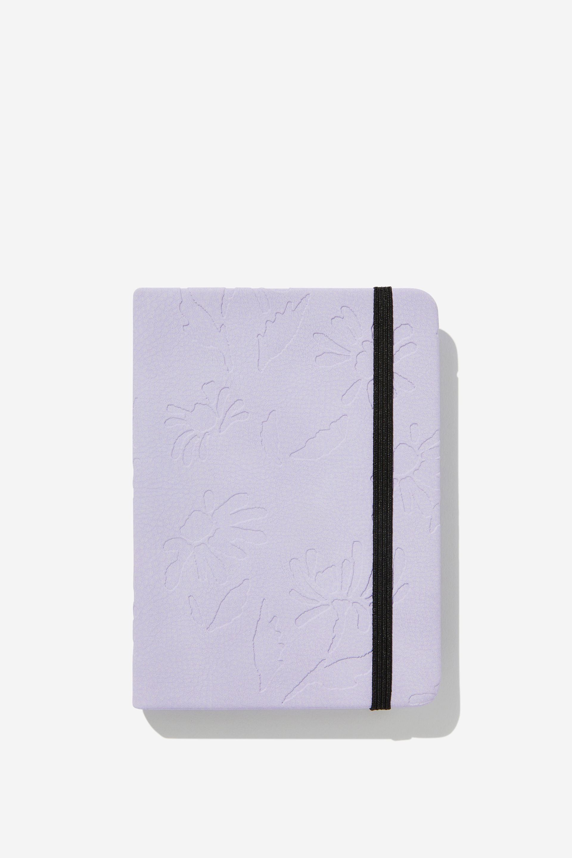 Typo - A6 Premium Buffalo Journal - Daisy soft lilac debossed