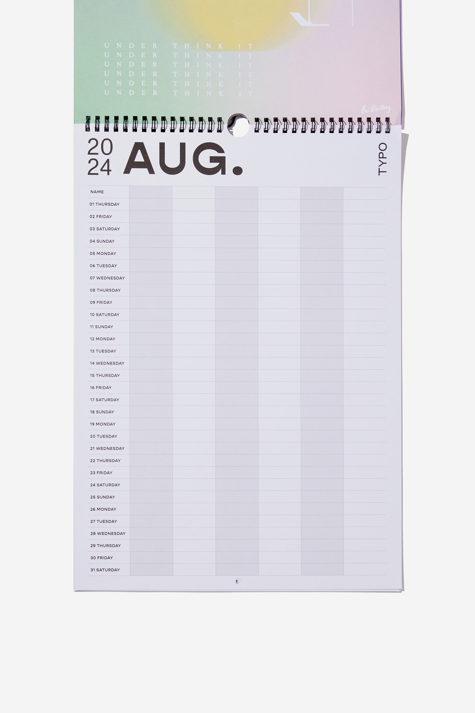 2024 Household Calendar