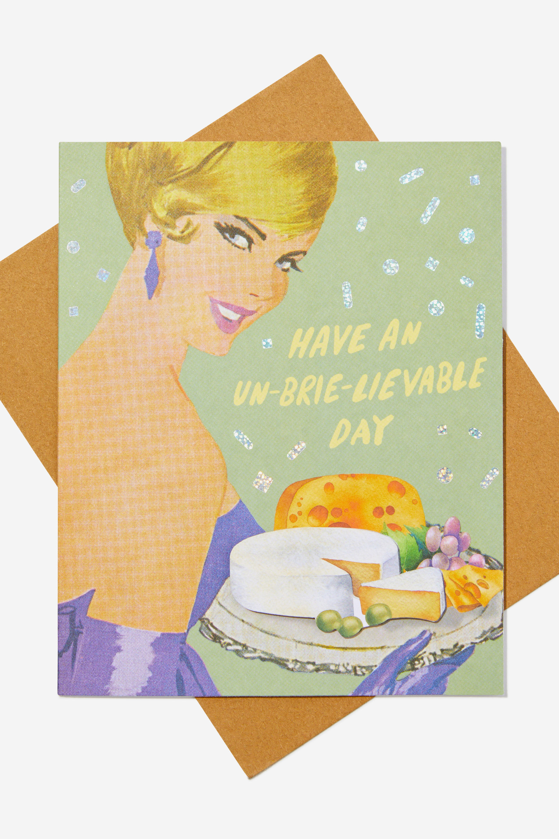 Typo - Premium Nice Birthday Card - Unbrielievable day metallic