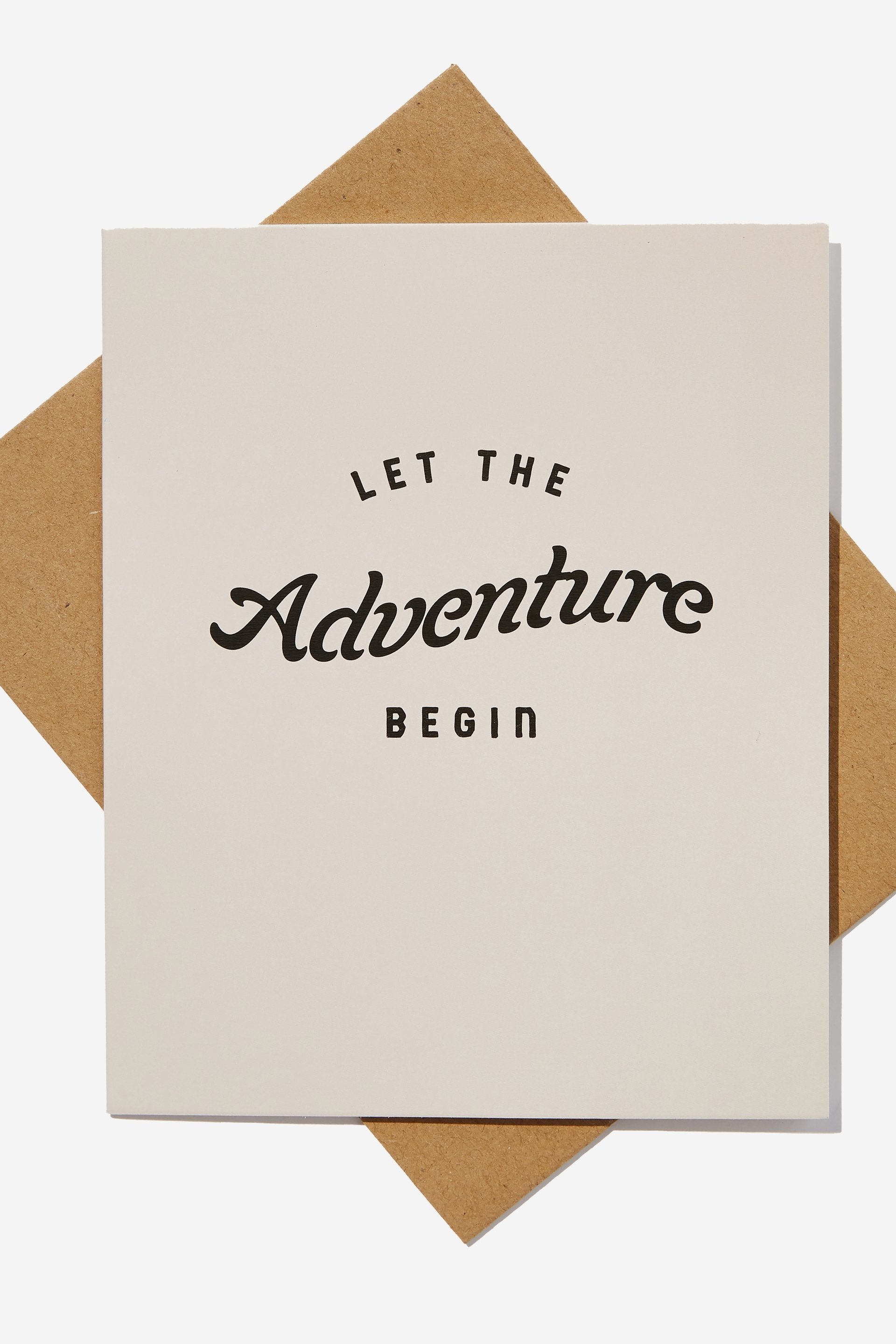Typo - Goodbye Card - Let the adventure begin