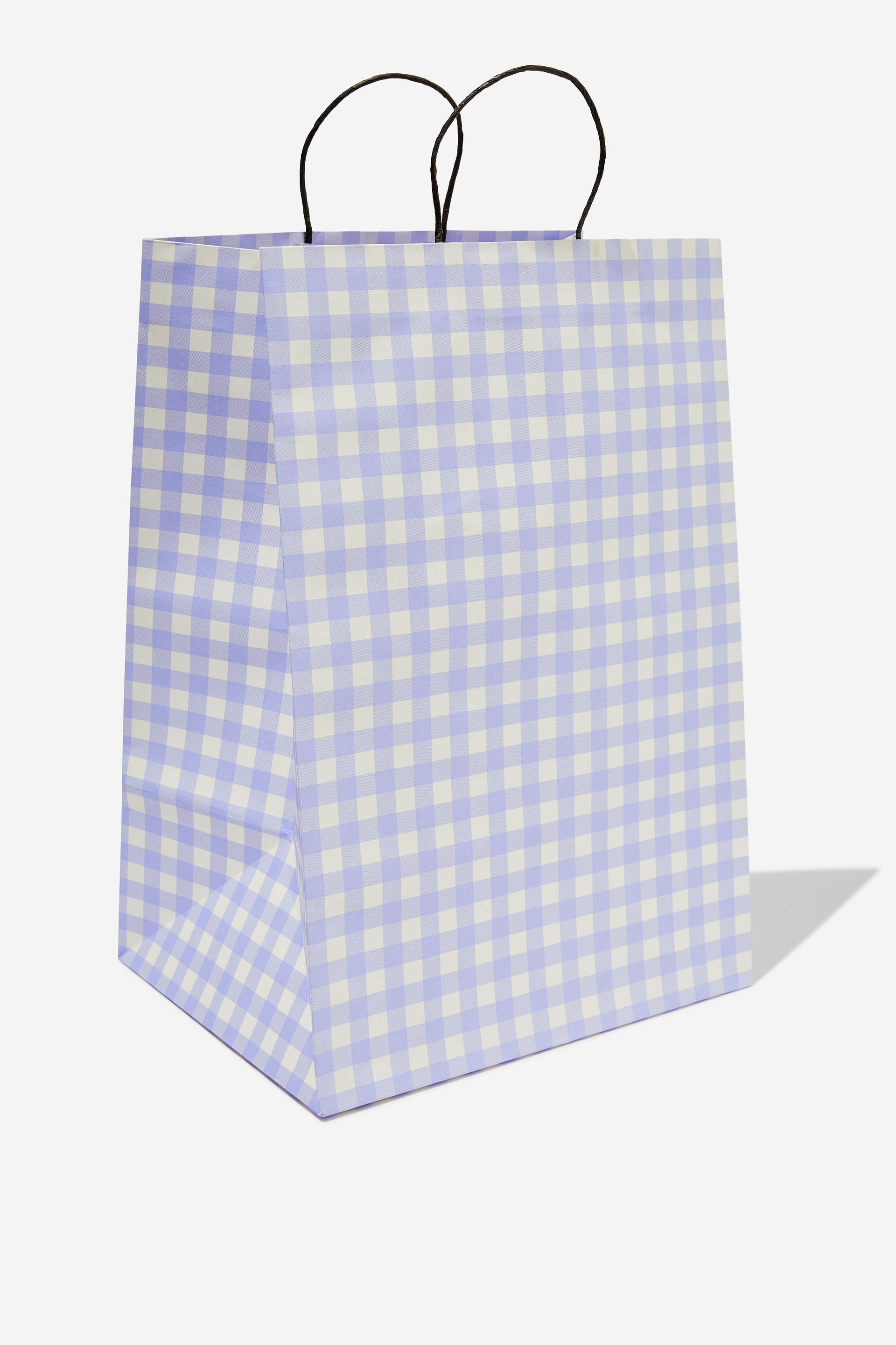 Typo - Get Stuffed Gift Bag - Large - Soft lilac gingham