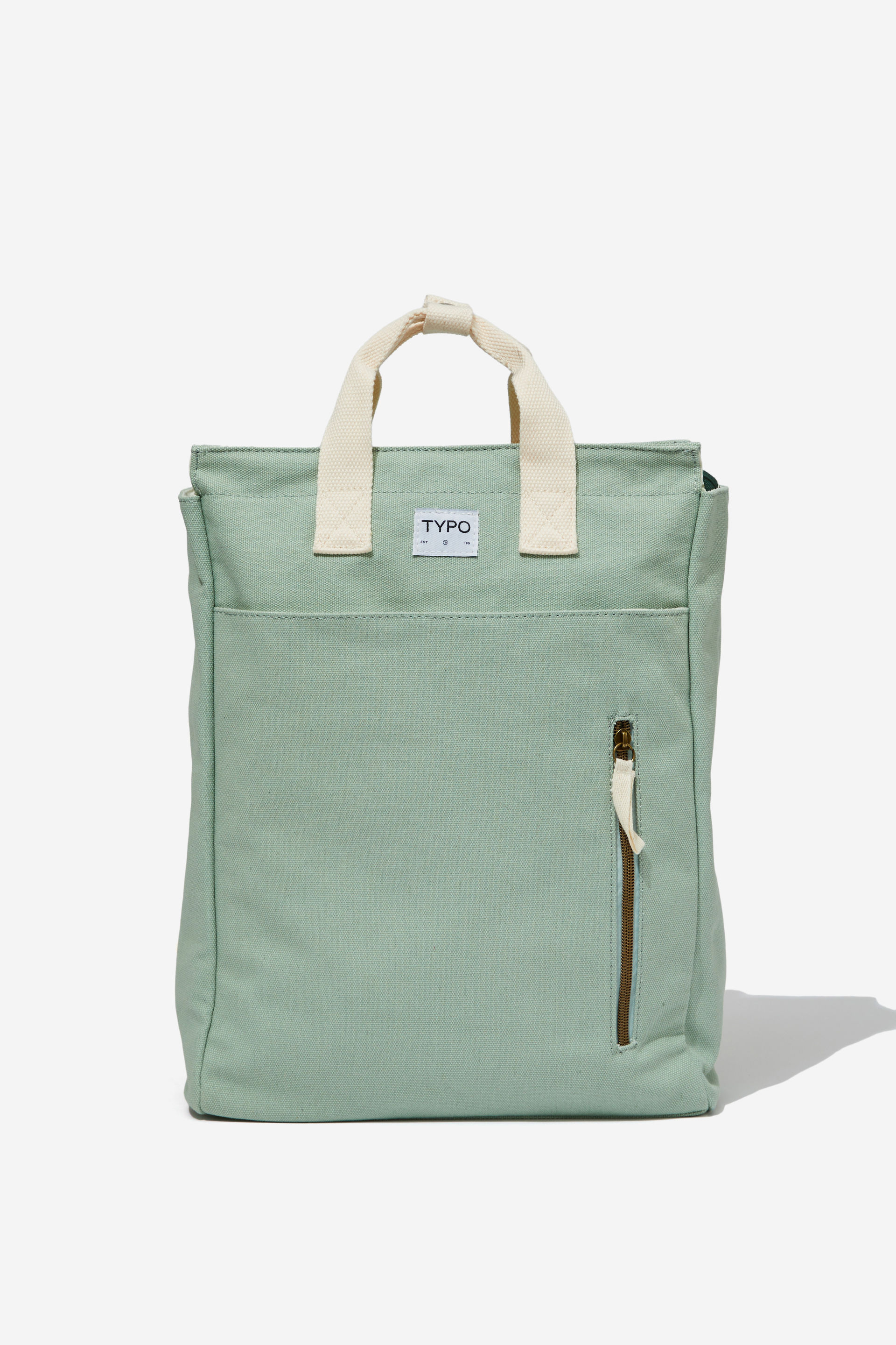 Typo - Got Your Back Tote Backpack - Smoke green