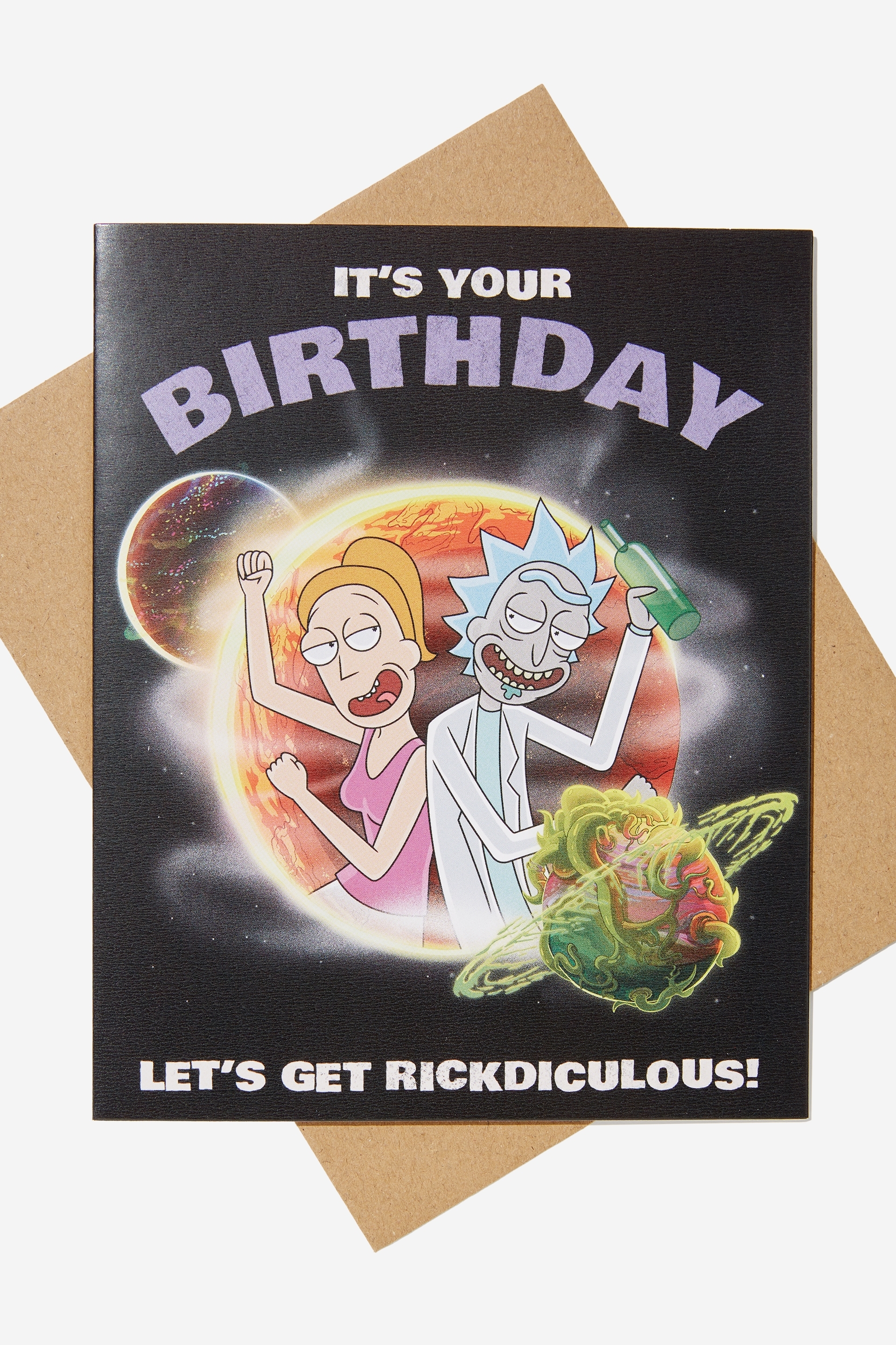 Typo - Rick & Morty Nice Birthday Card - Lcn wb rick and morty birthday rickdiculous