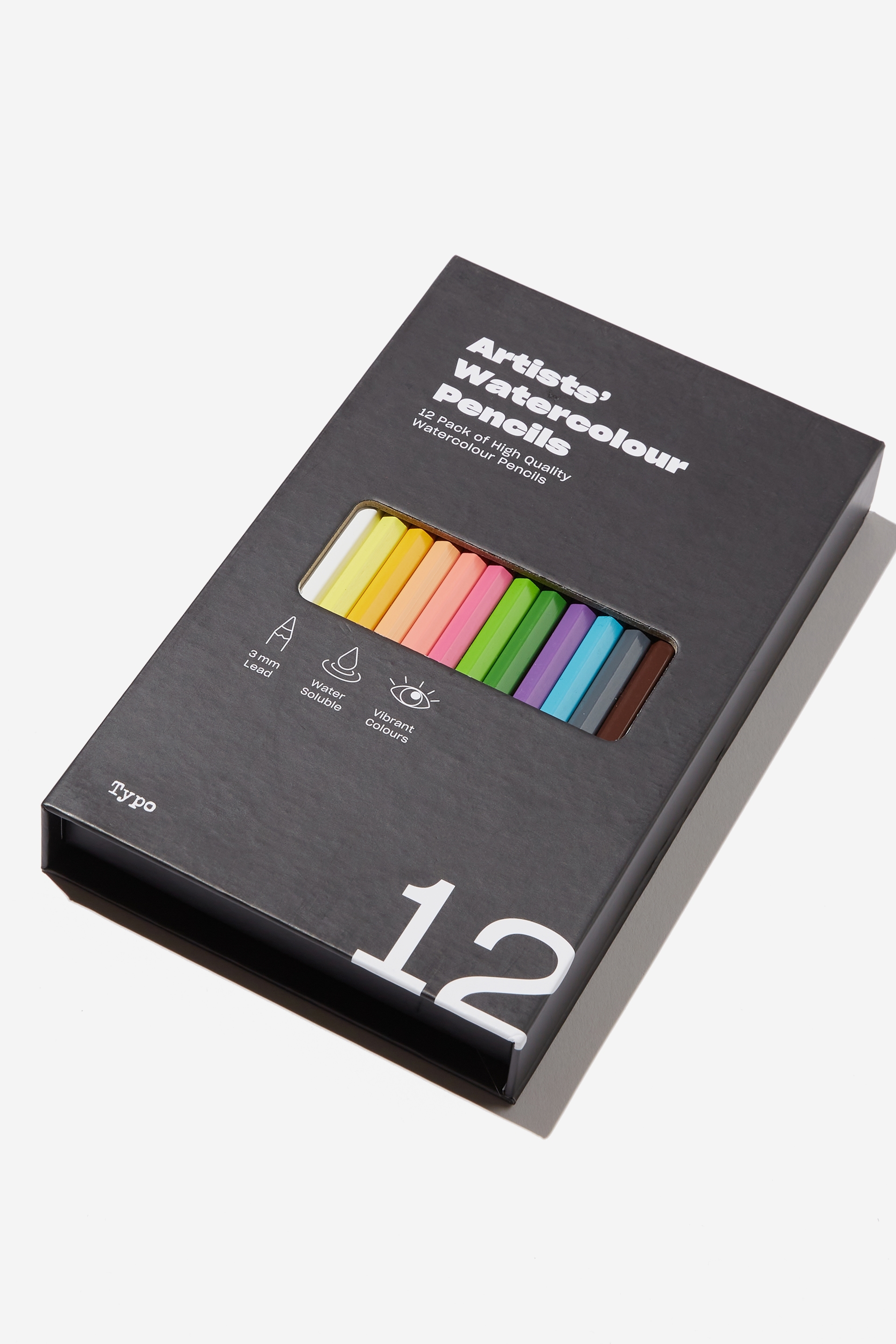 Typo - Watercolour Pencils 12 Pack - Pastello