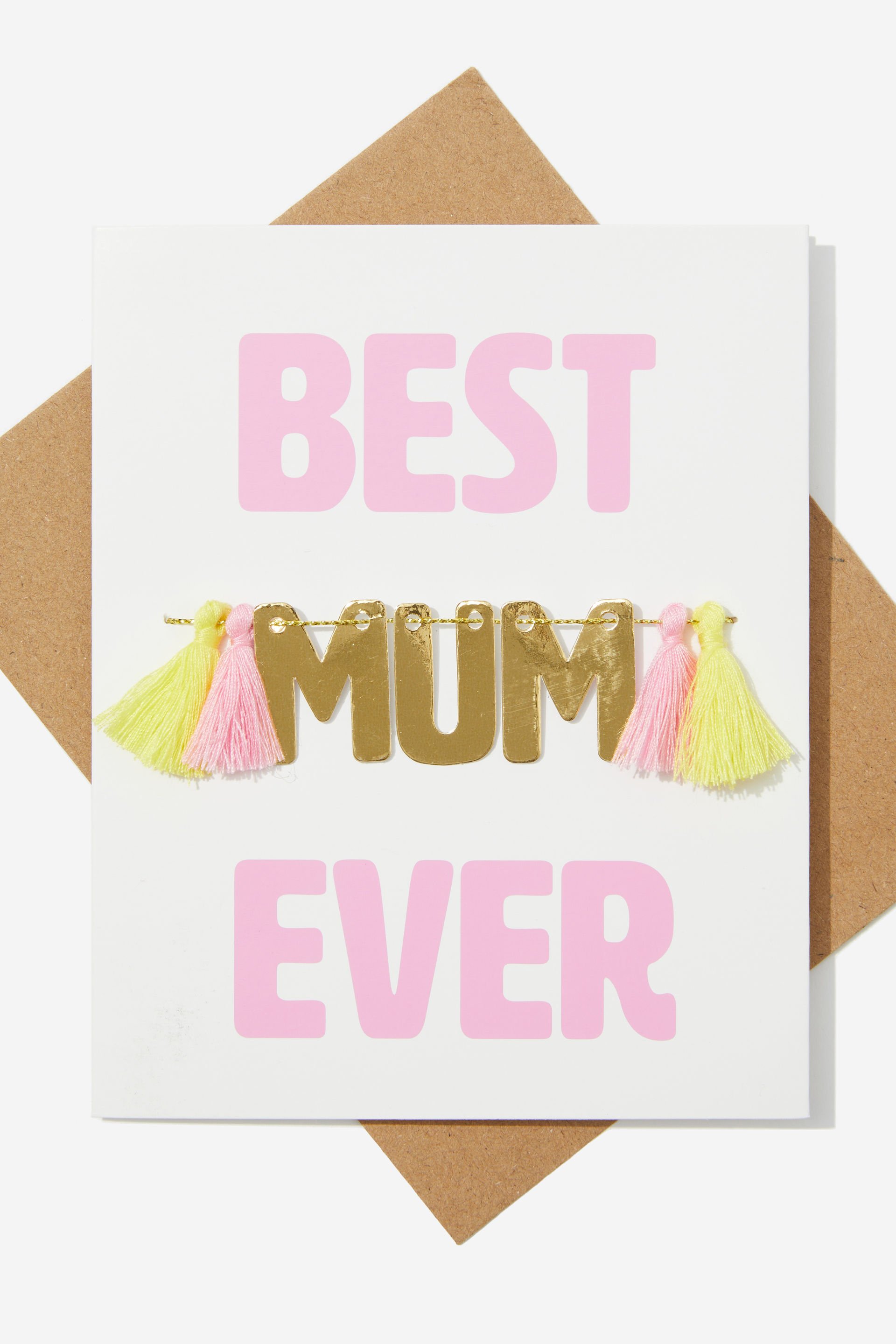 Typo - Premium Love Card - Best mum ever banner