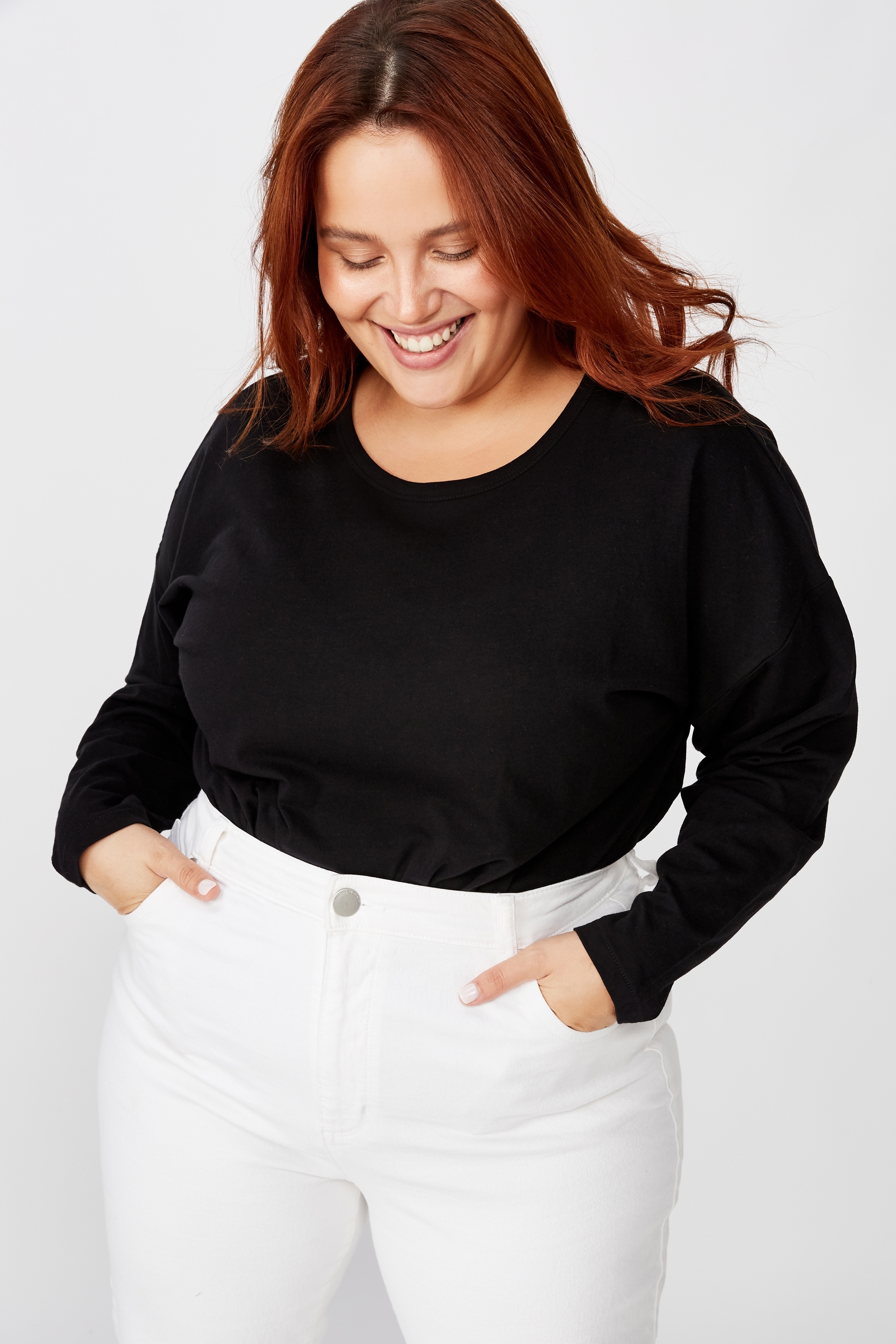 Curve Kyle Oversized Long Sleeve Top