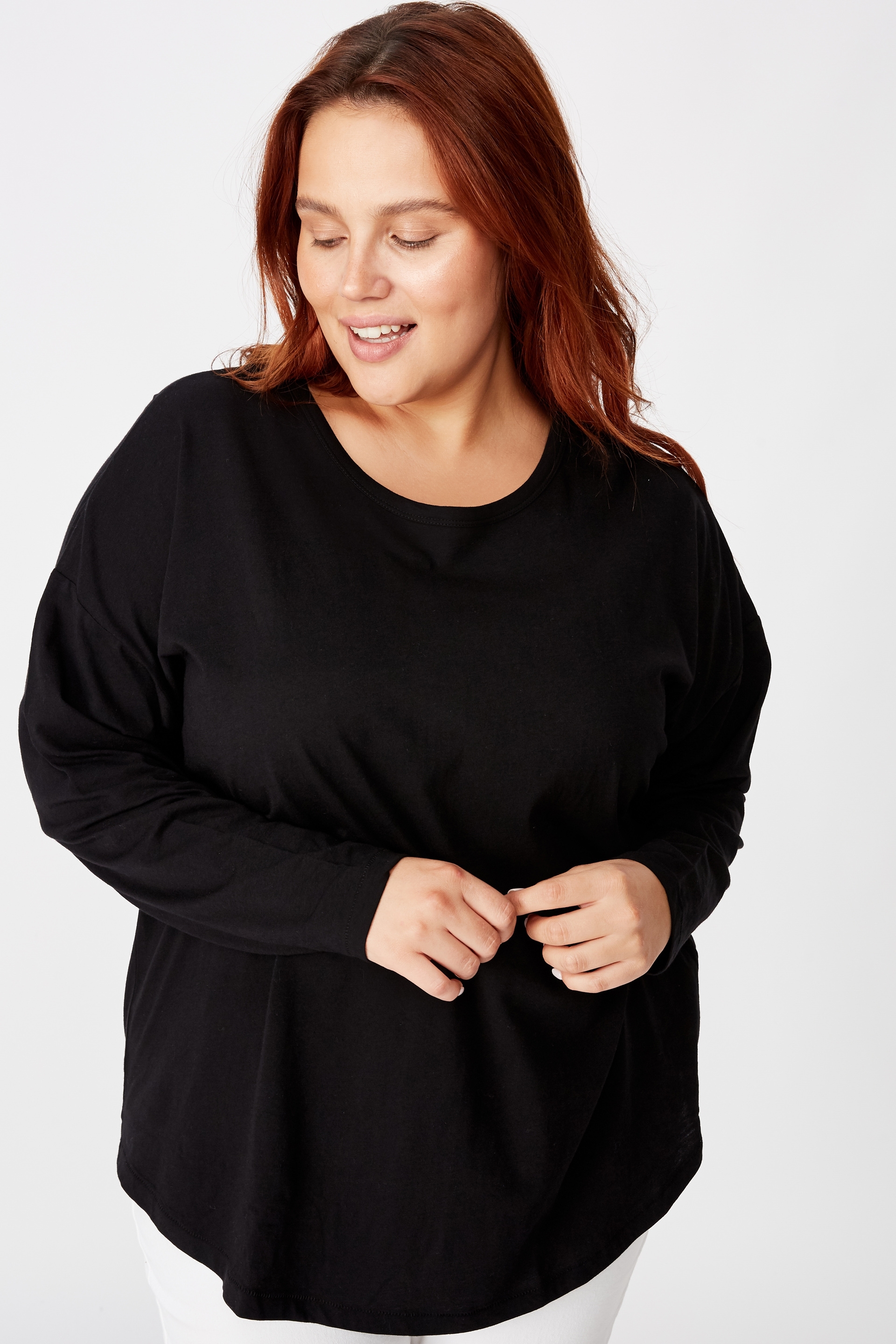 Curve Kyle Oversized Long Sleeve Top