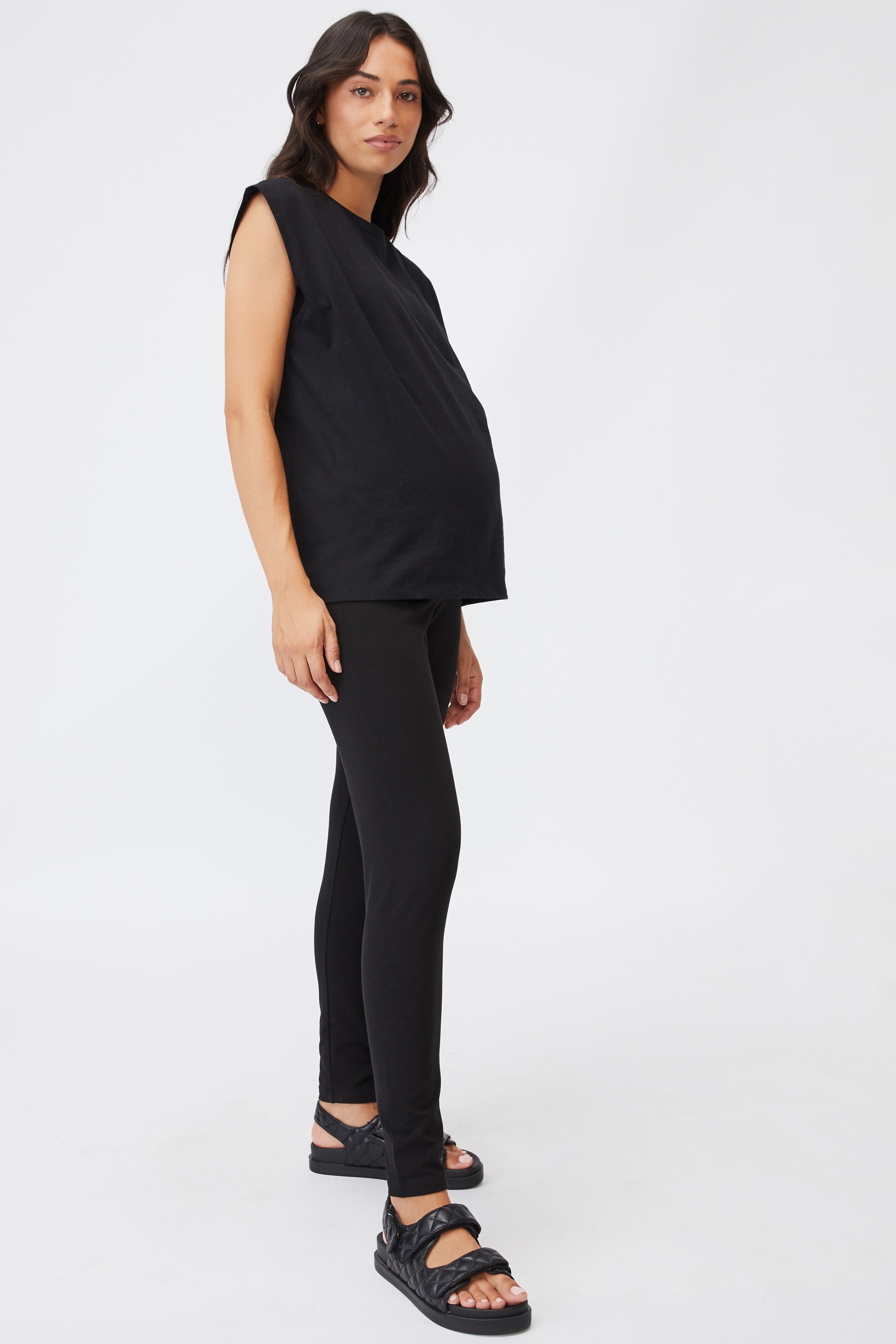 Cotton On Women - Maternity Jersey Legging - Black
