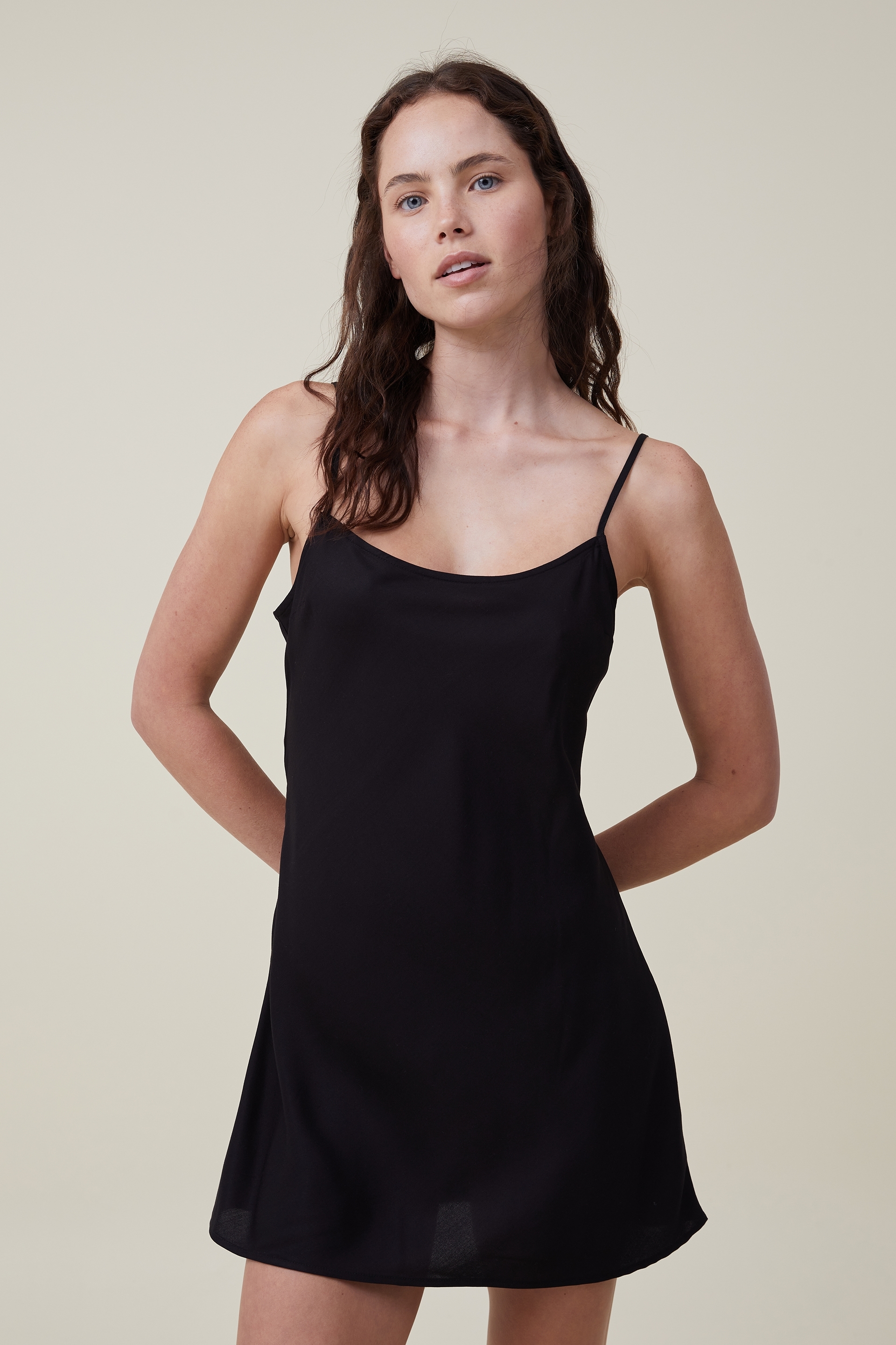 Cotton On Women - Drew Mini Slip Dress - Black