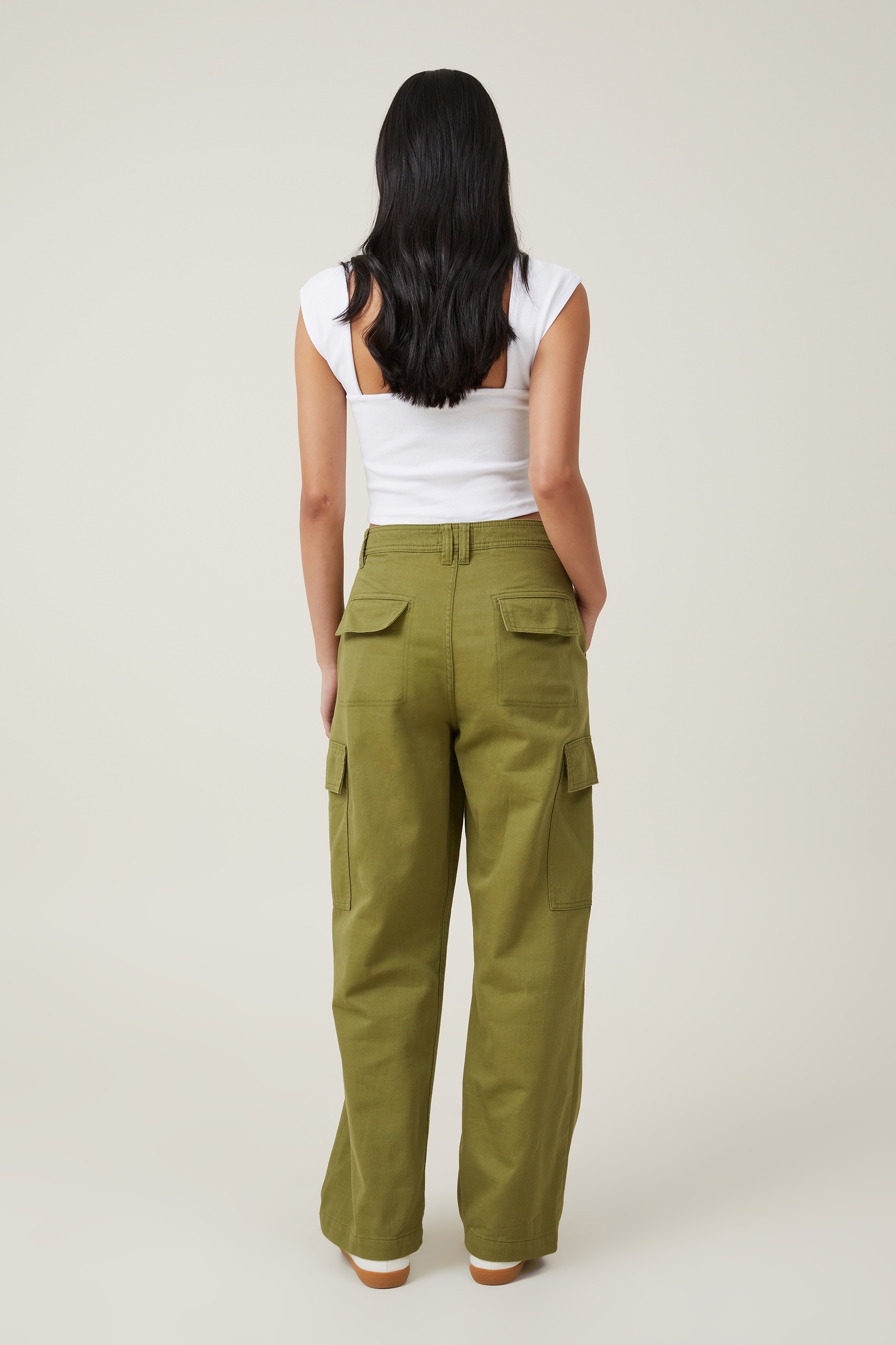 WOMEN FASHION Trousers Cargo trousers Skinny Sahoco Cargo trousers discount 90% slim Green 40                  EU 