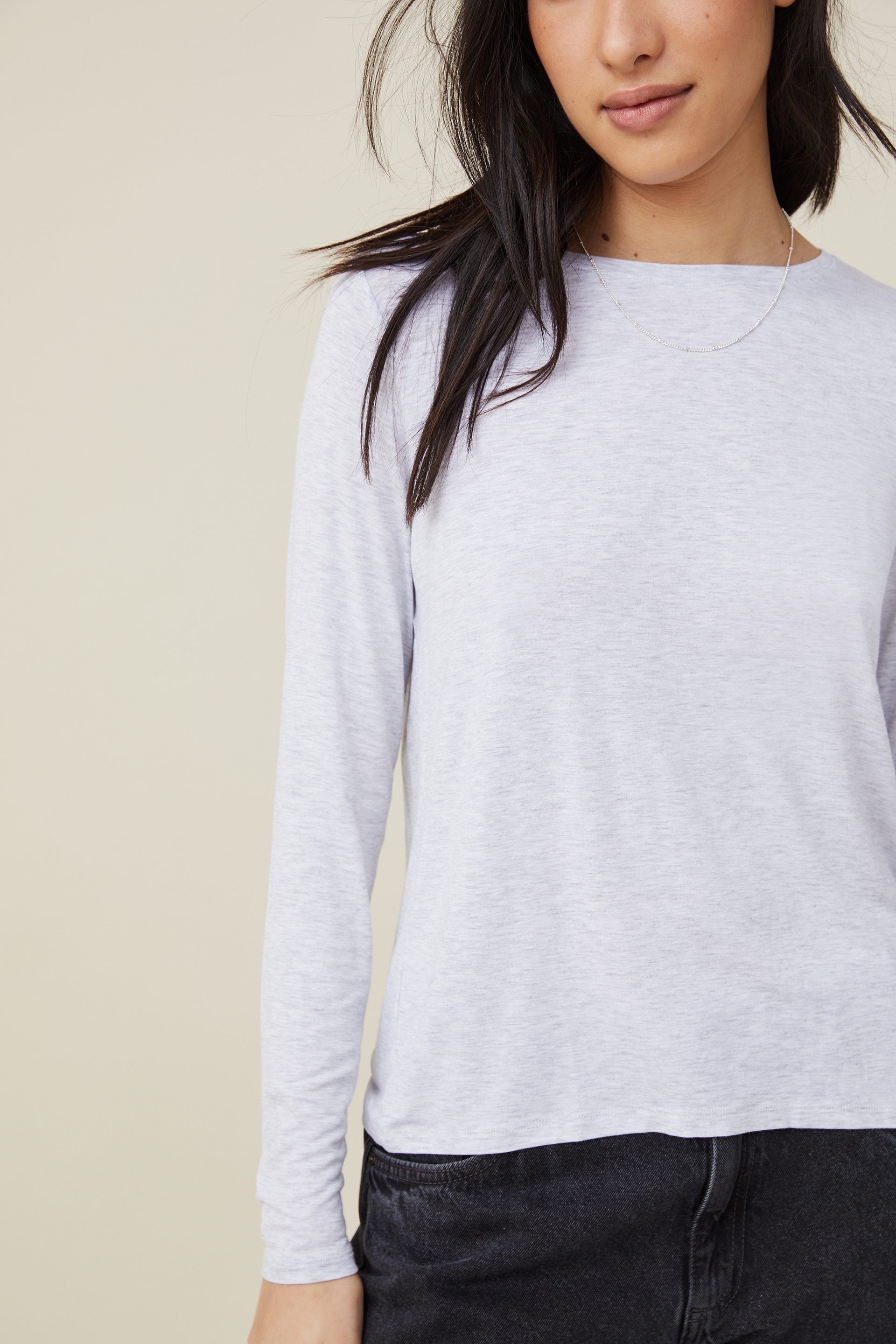 Lily Crew Neck Long Sleeve Top