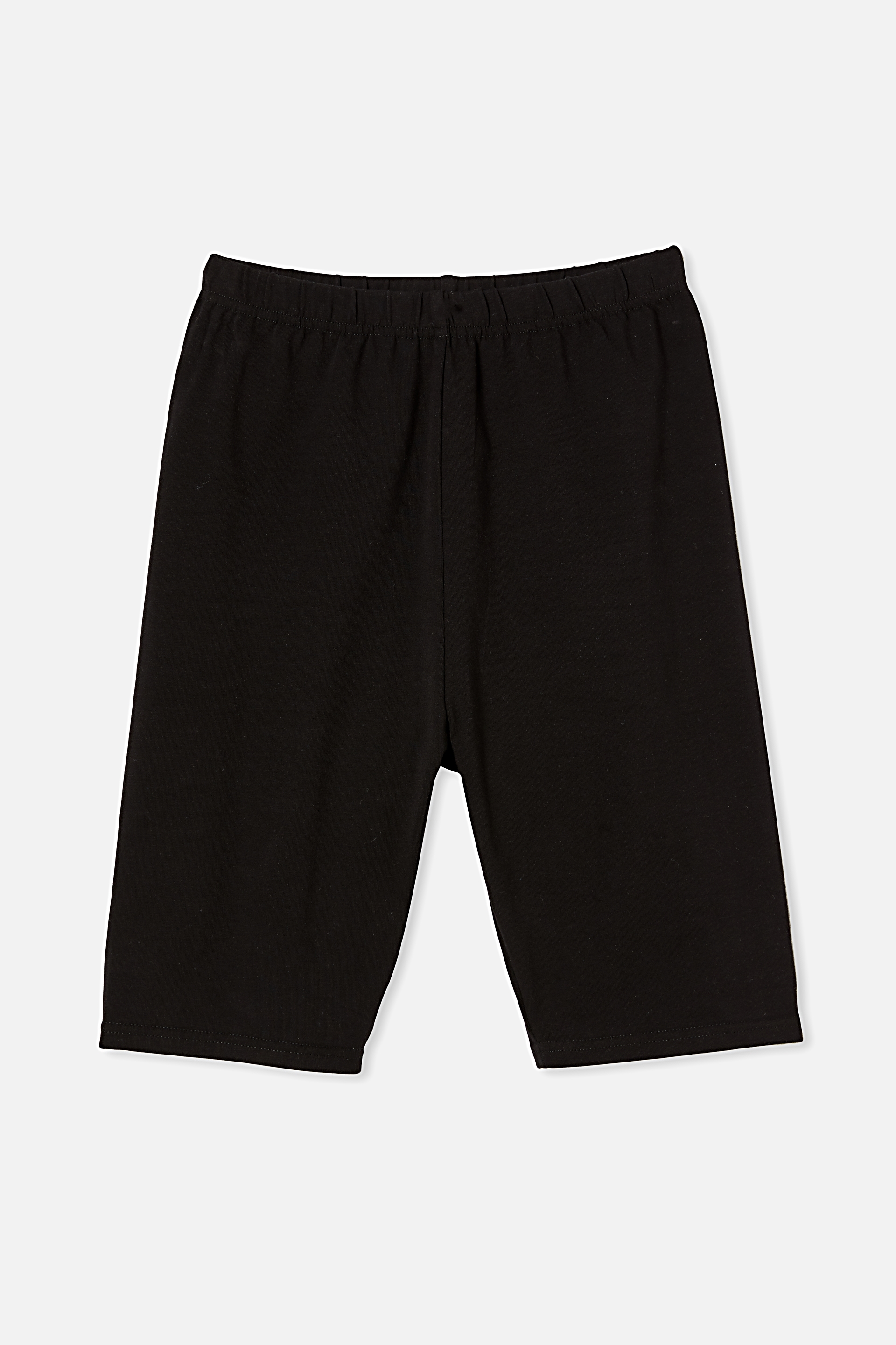 black cotton bike shorts