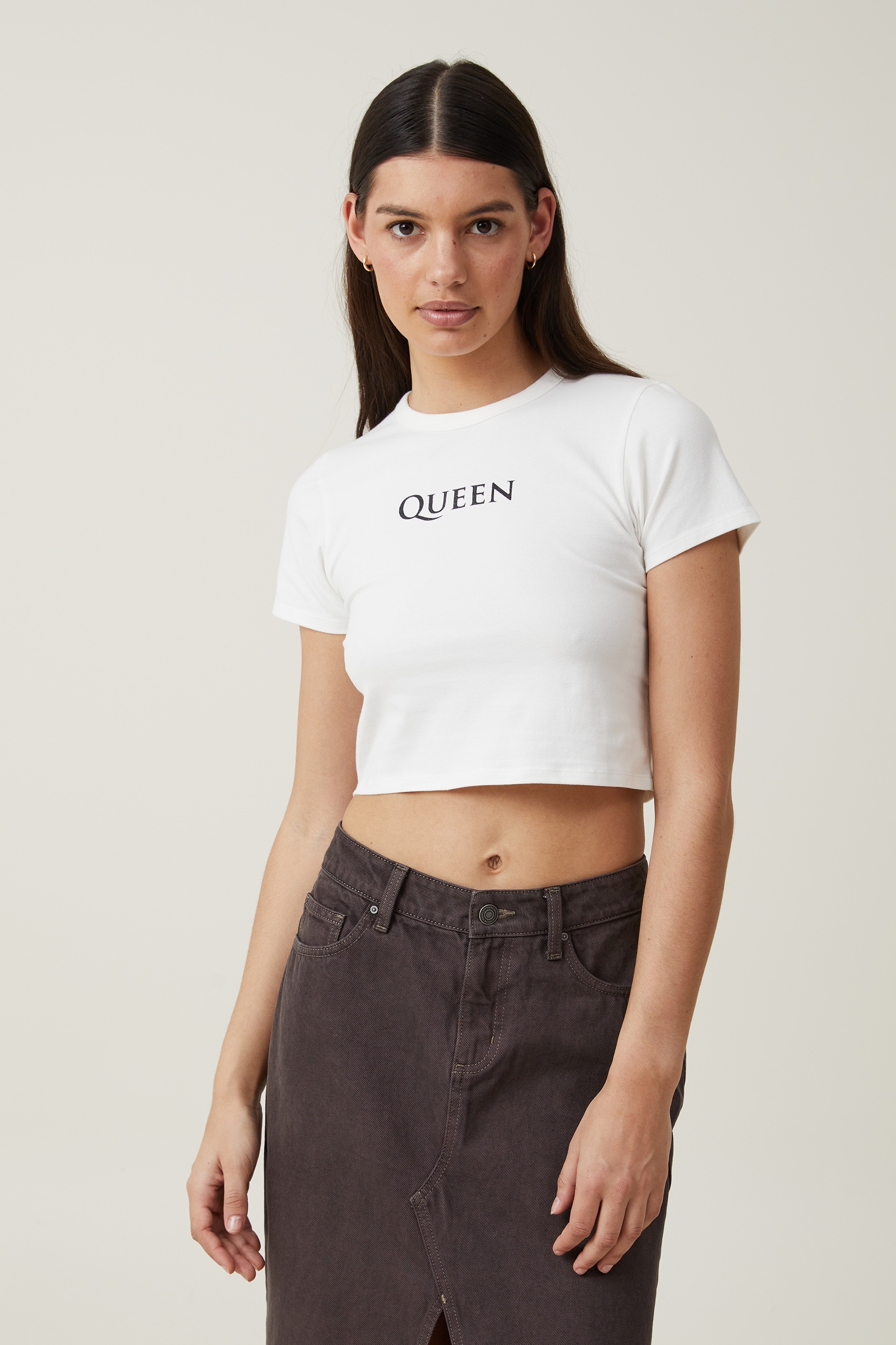 Cotton Graphic Crop Top