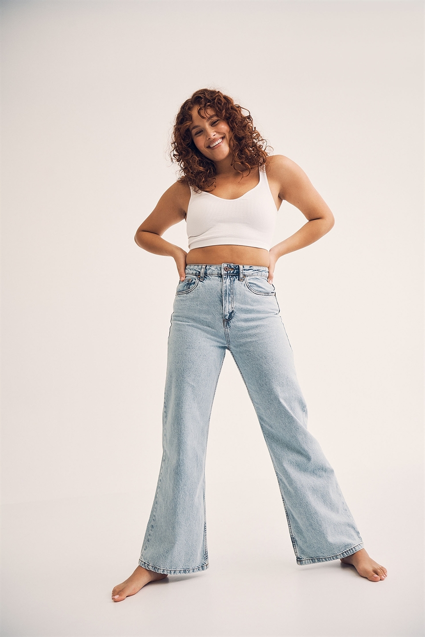 cotton on long wide leg jeans