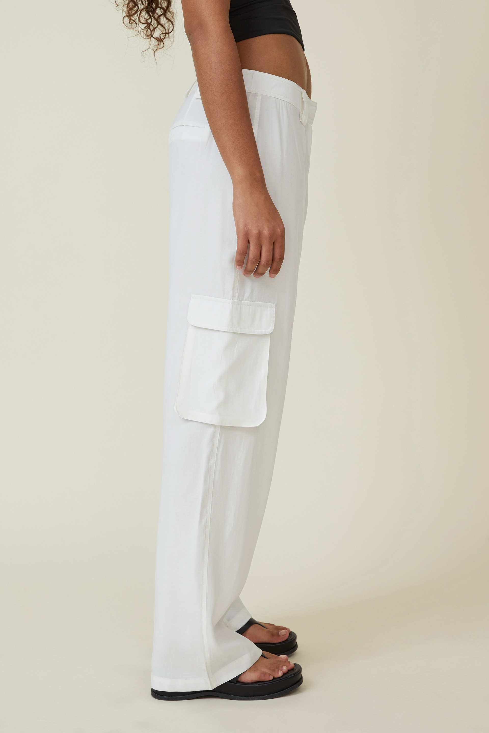 Zara Chino trouser discount 88% White 36                  EU WOMEN FASHION Trousers Elegant 