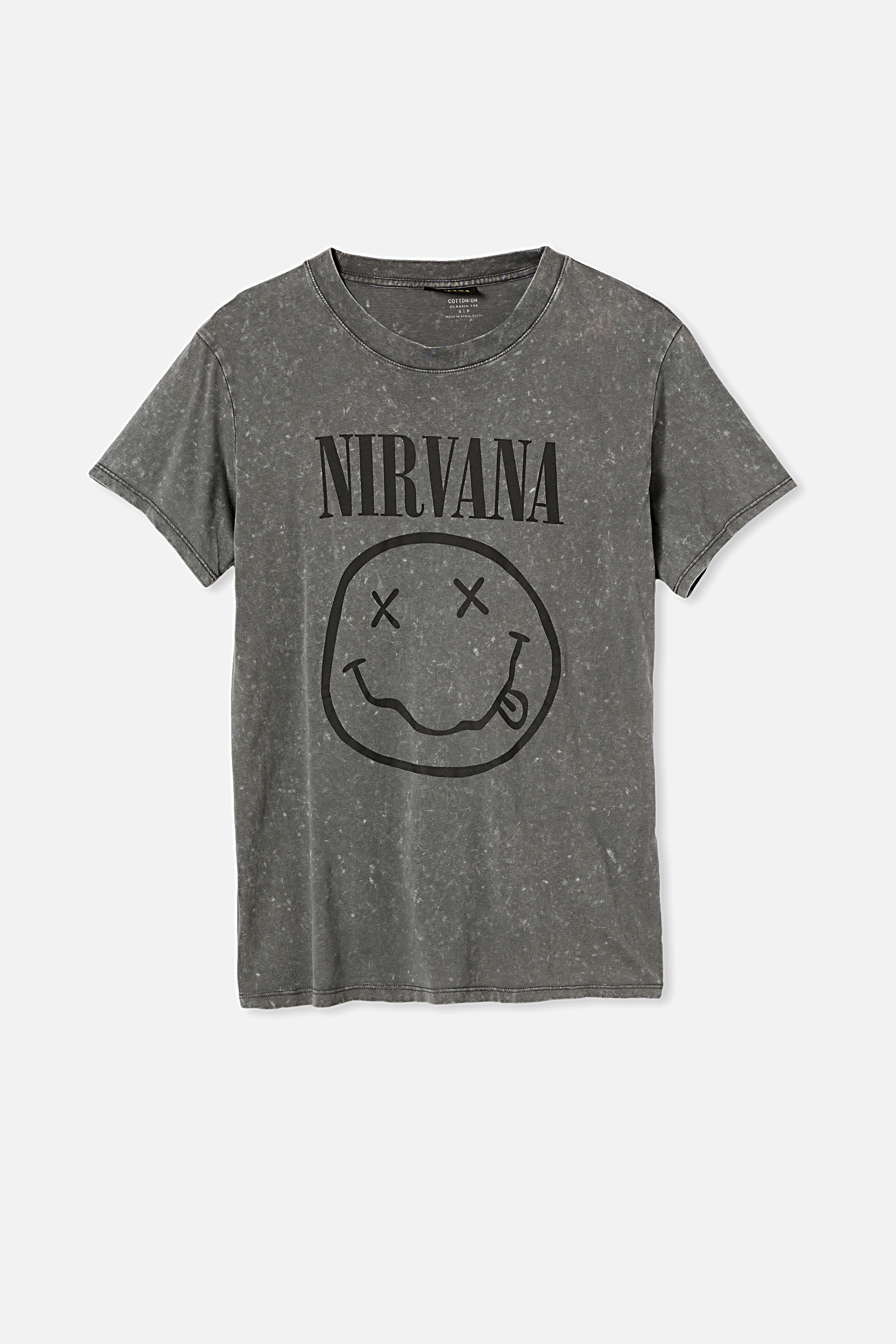 nirvana t shirt cotton on