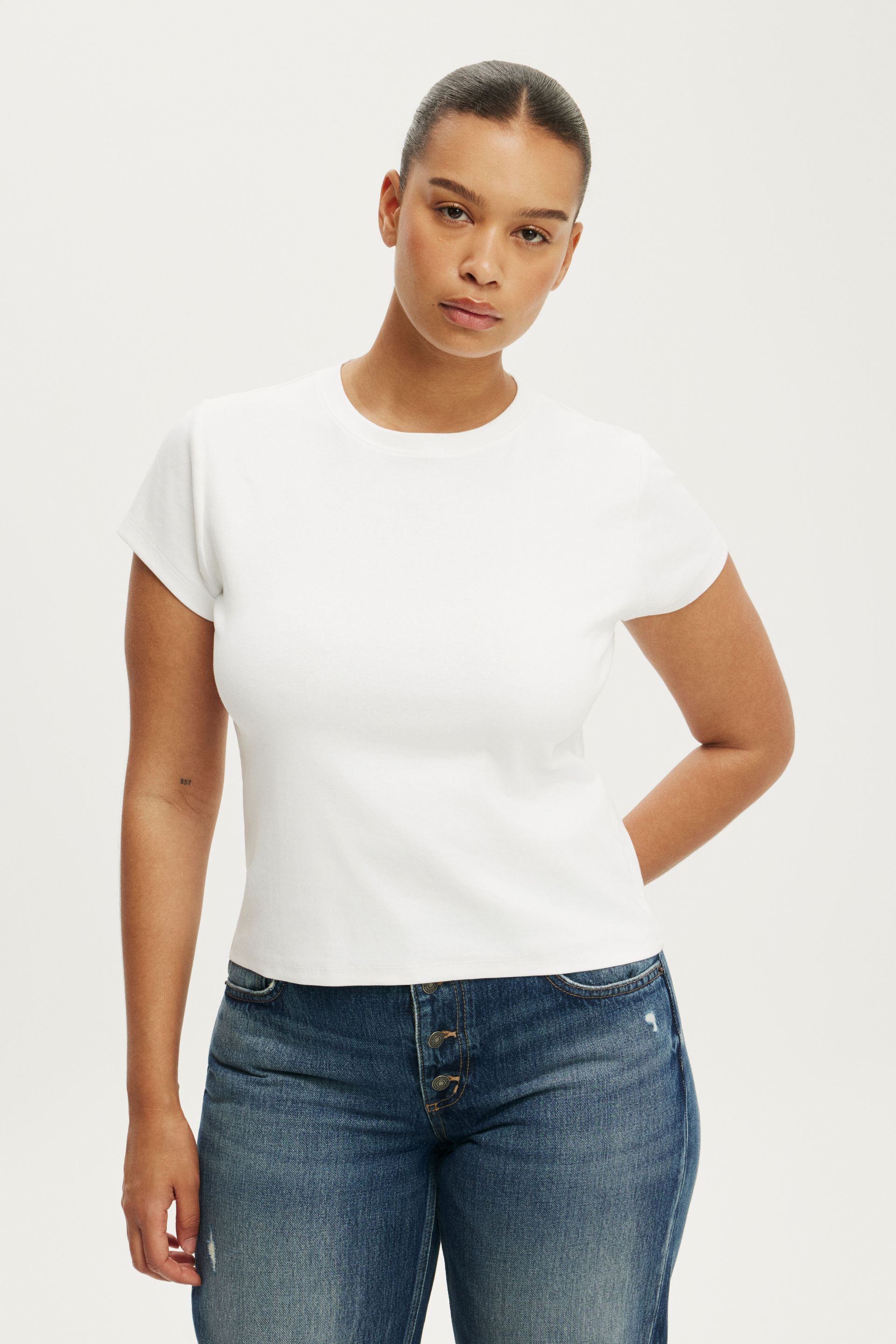 Cotton On Women - 90S Baby Tee - White