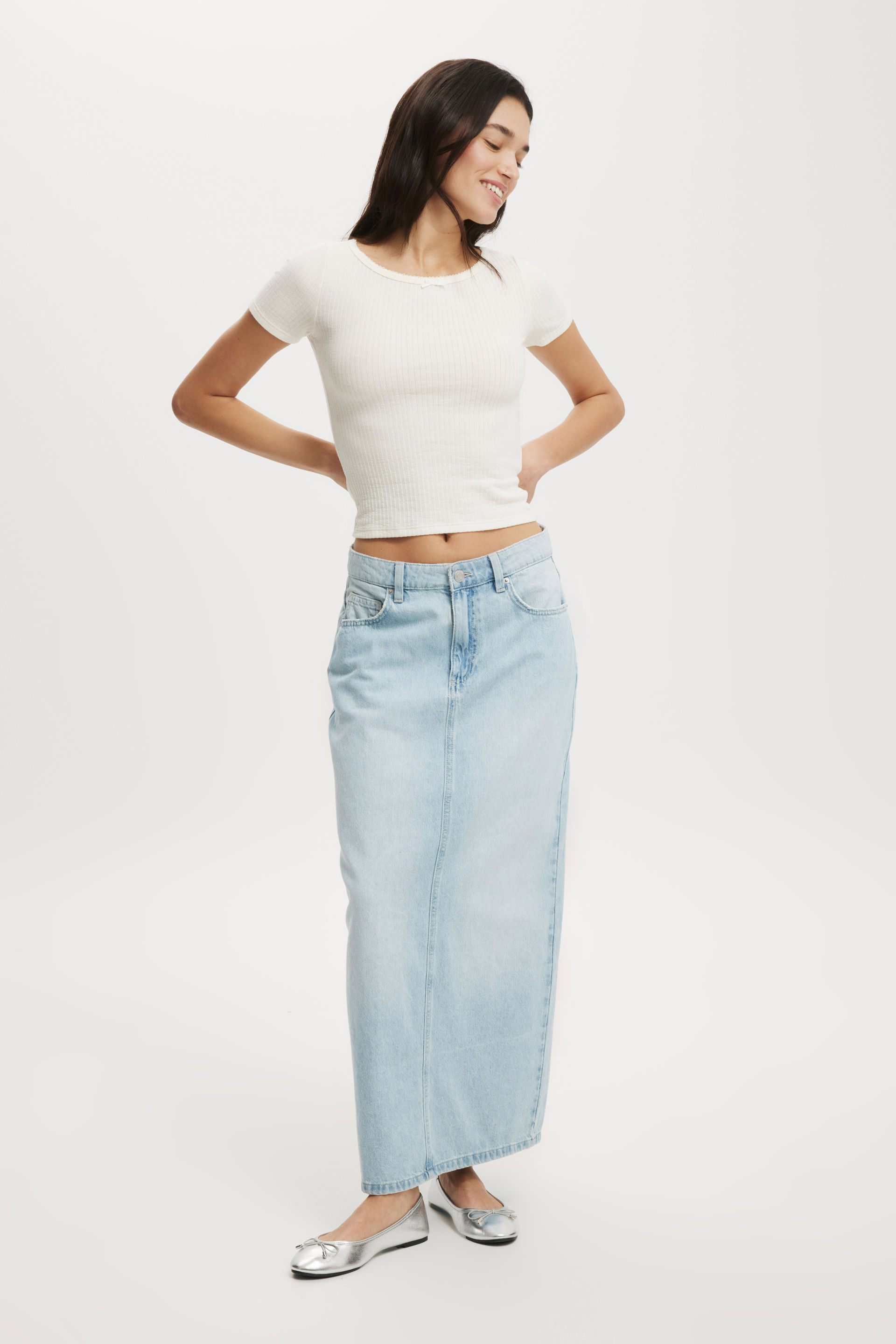 Jean skirt outlet cotton on