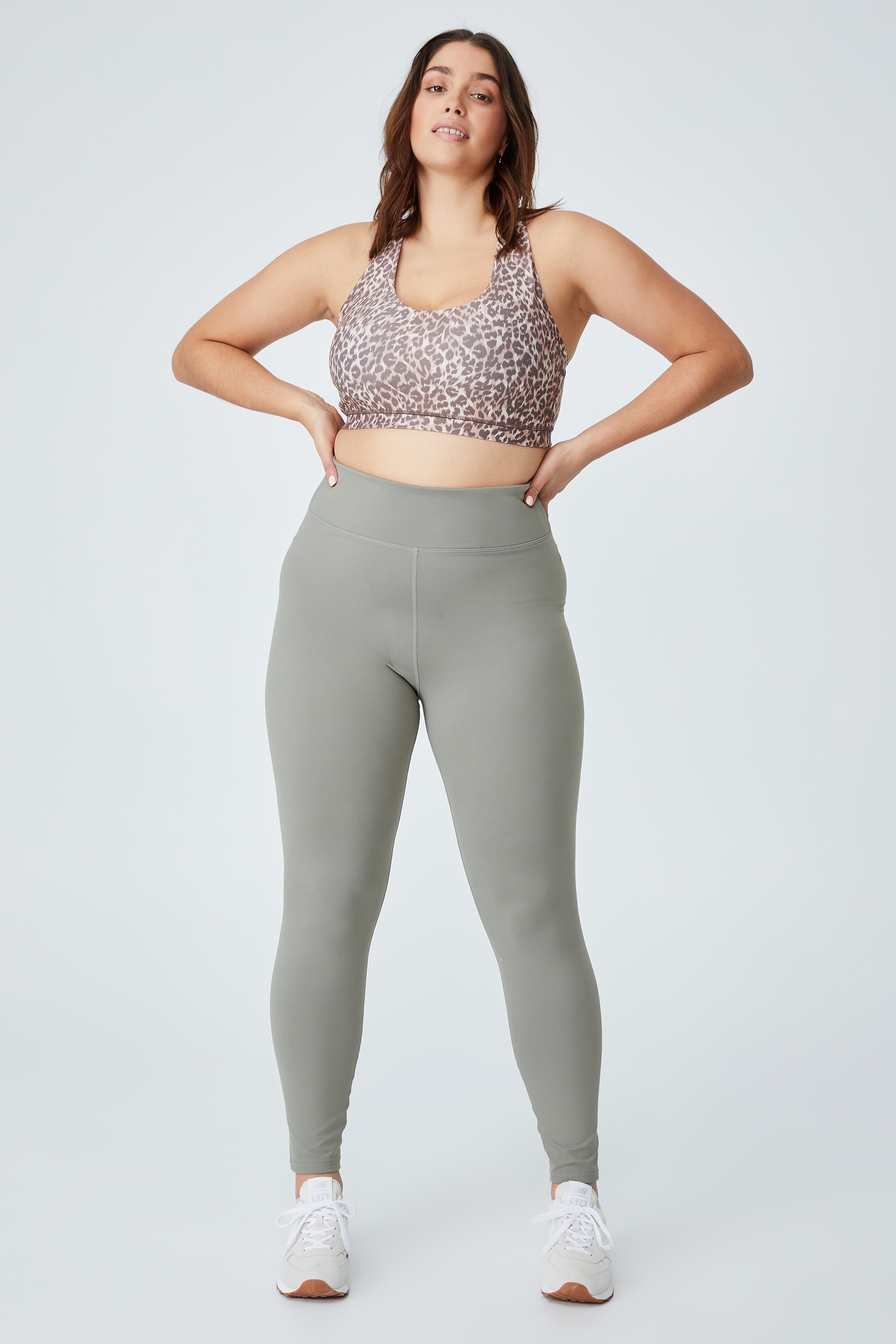 Cotton On Women - Curve Active Highwaist Core 7/8 Tight - Core steely shadow
