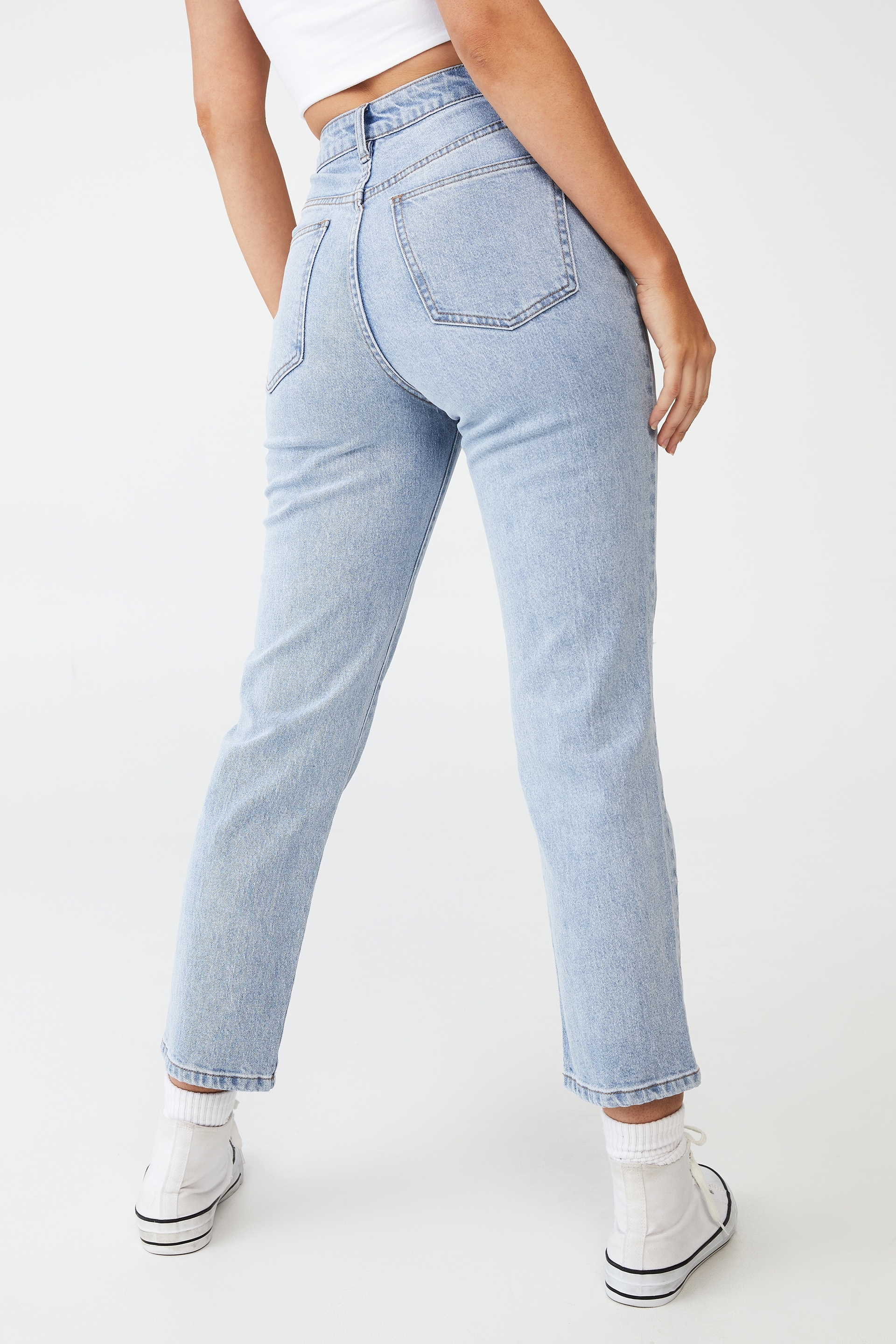 Blue 36                  EU discount 61% WOMEN FASHION Jeans Strech Pull&Bear straight jeans 
