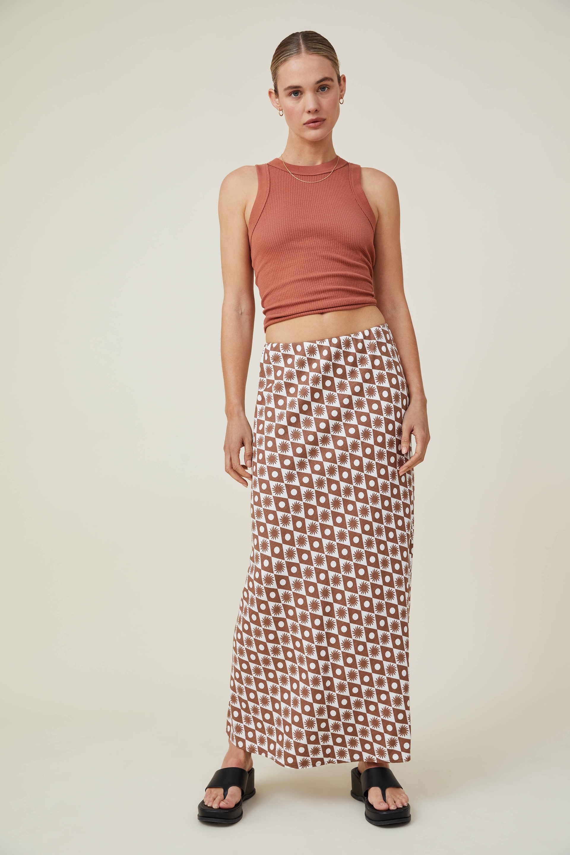 Cotton On Women - Haven Maxi Skirt - Sunny soleil russet brown
