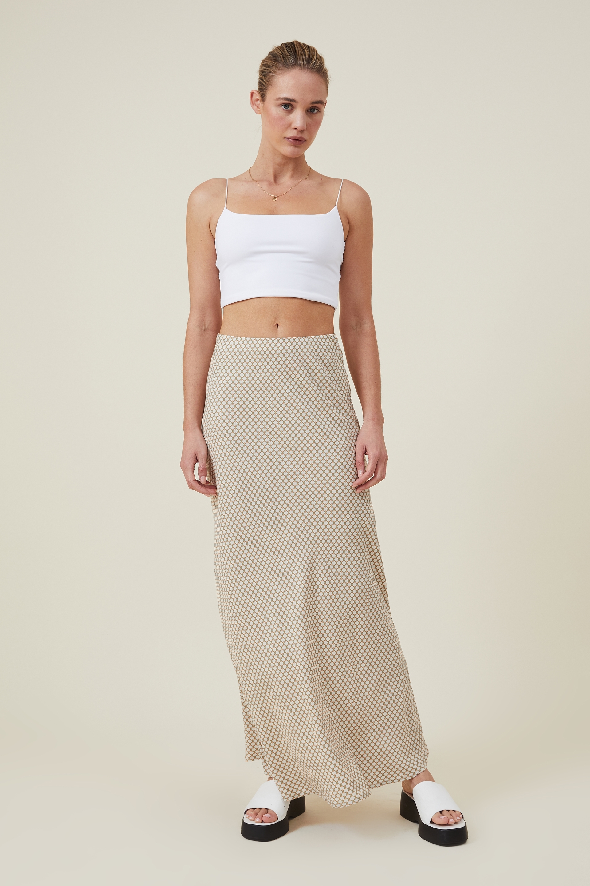 Cotton On Women - Bloom Maxi Slip Skirt - Sim geo stone