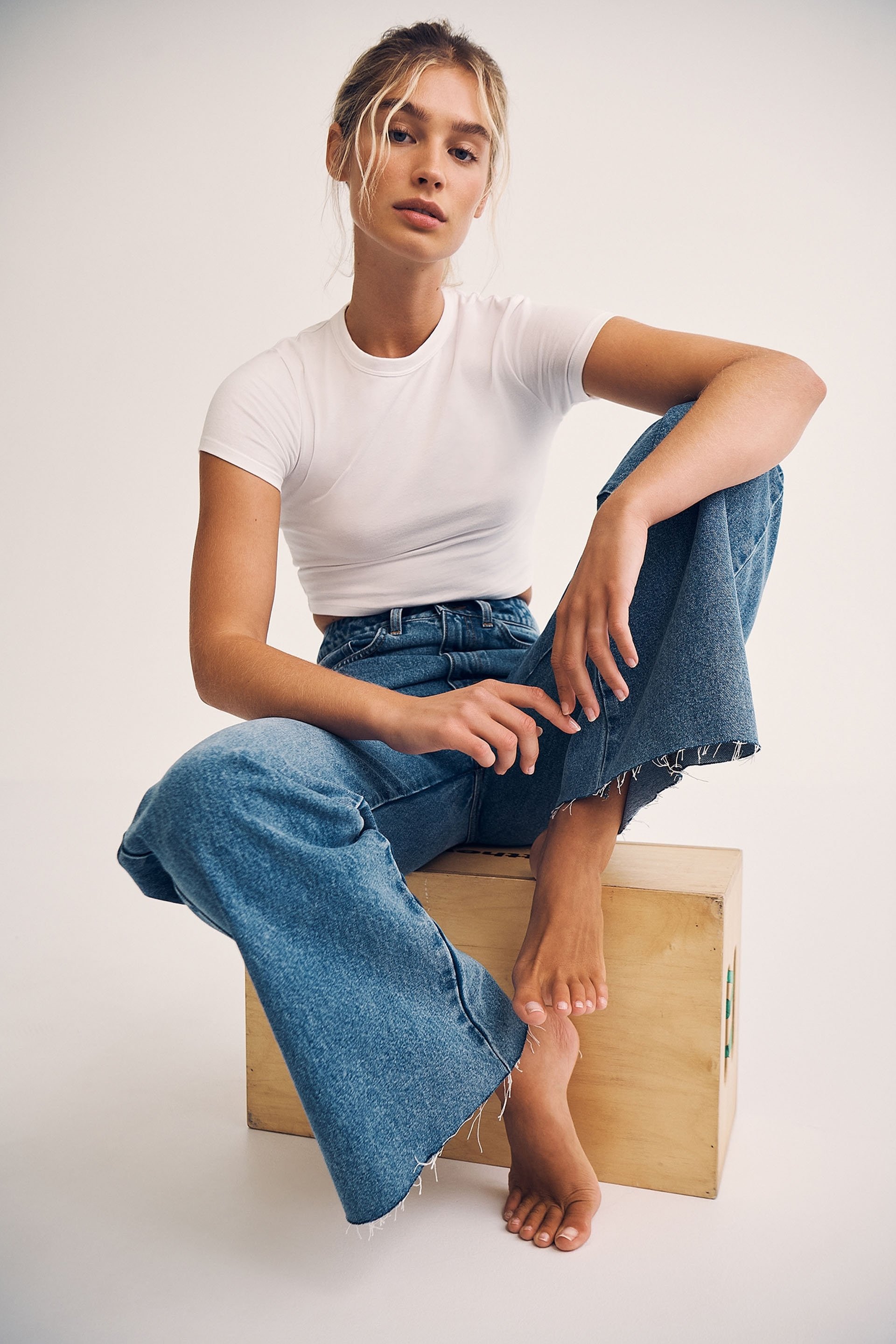 cotton on long wide leg jean