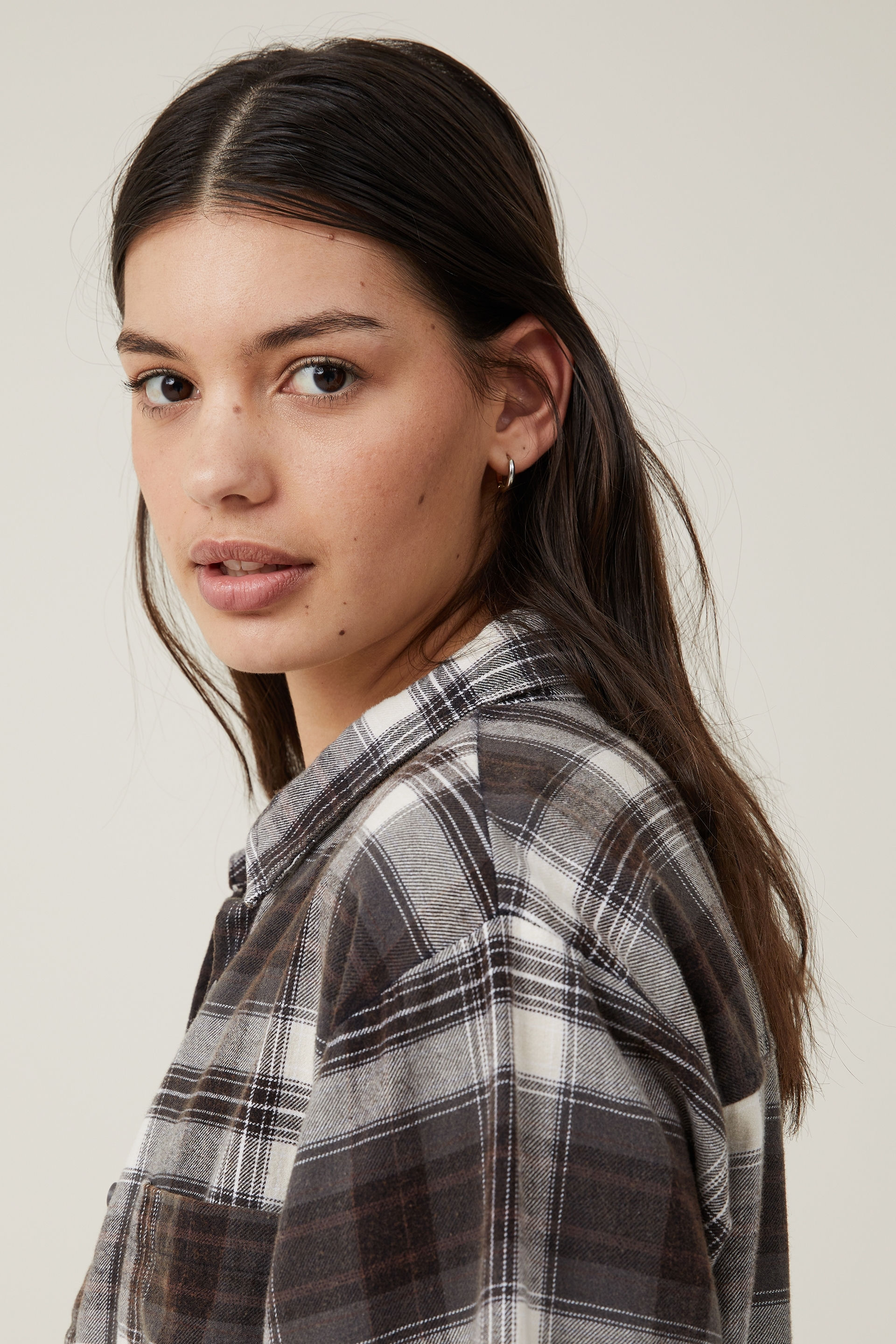 RSQ Womens Oversized Flannel Shirt