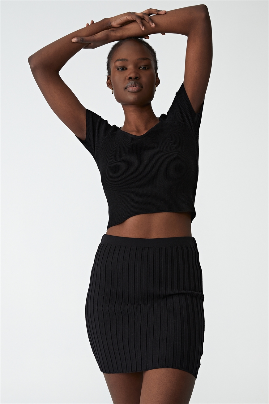 Cotton On Women - Nightfall Knit Mini Skirt - Black