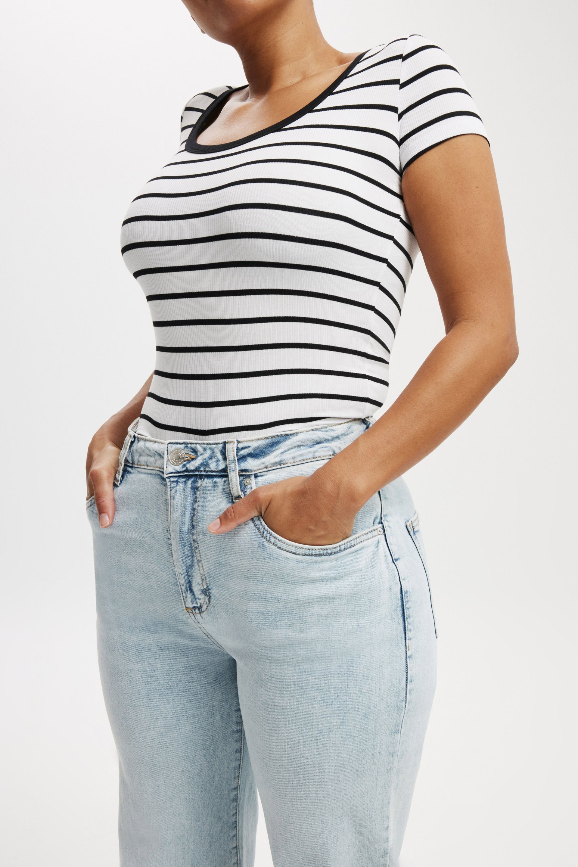 Curvy Stretch Wide Leg Jean