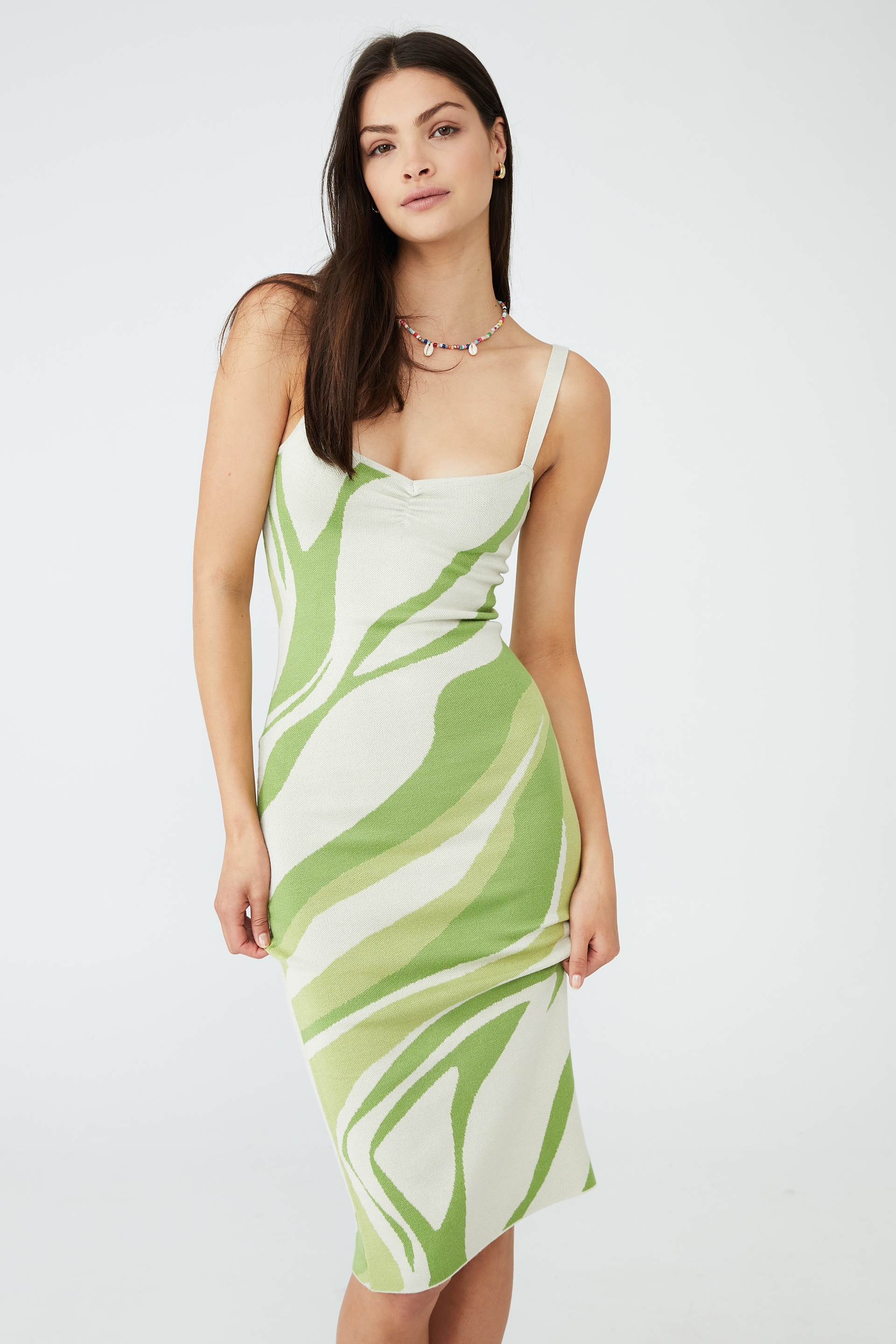 Alyssa Knit Strappy Midi Dress