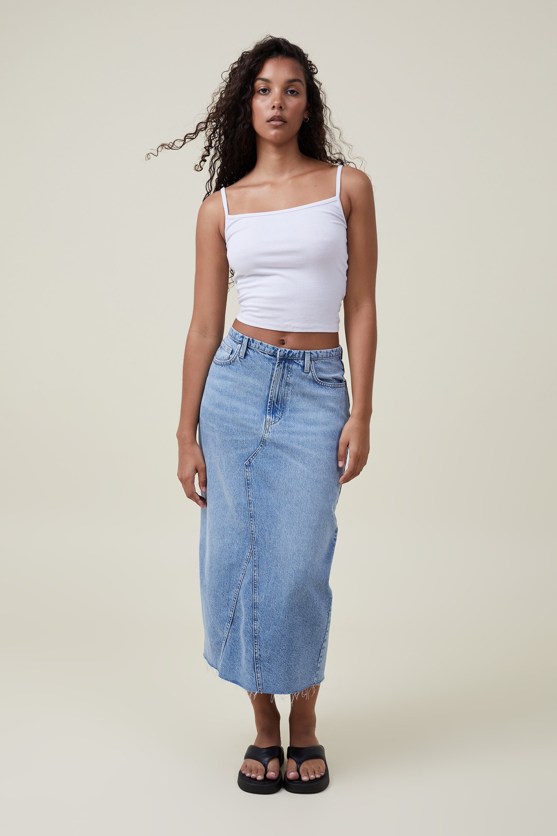 Maxi Denim Skirt by Cotton On | Trending Now!
