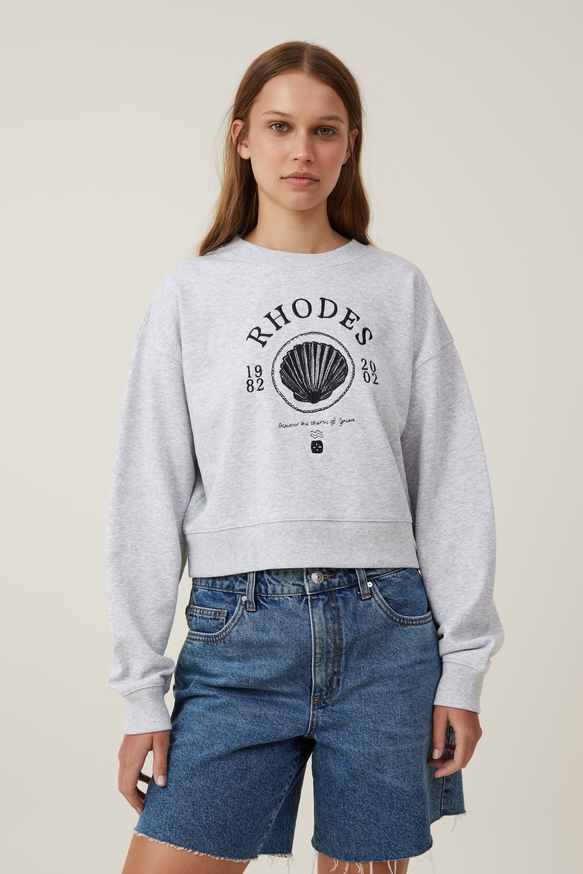 Classic Fleece Boxy Crew Sweatshirt