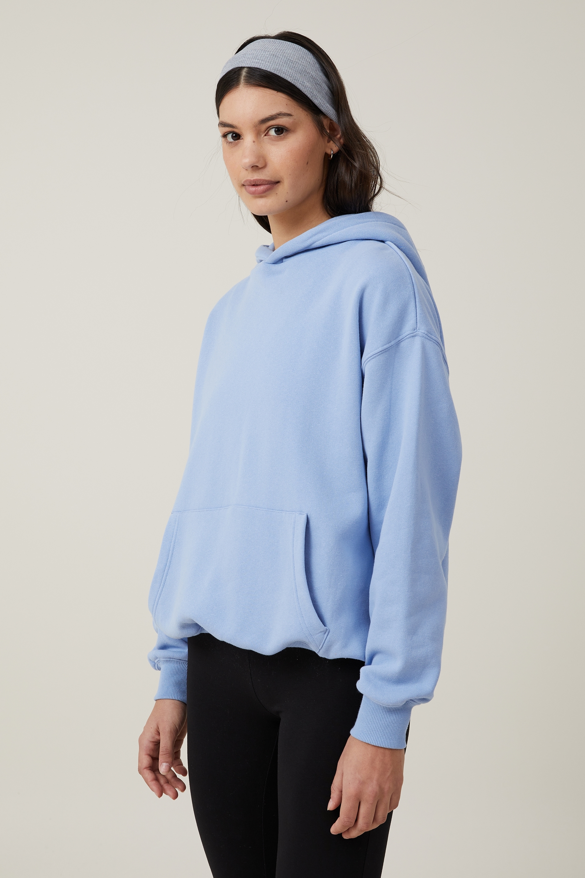 Cotton On Women - Classic Fleece Hoodie - Soft blue