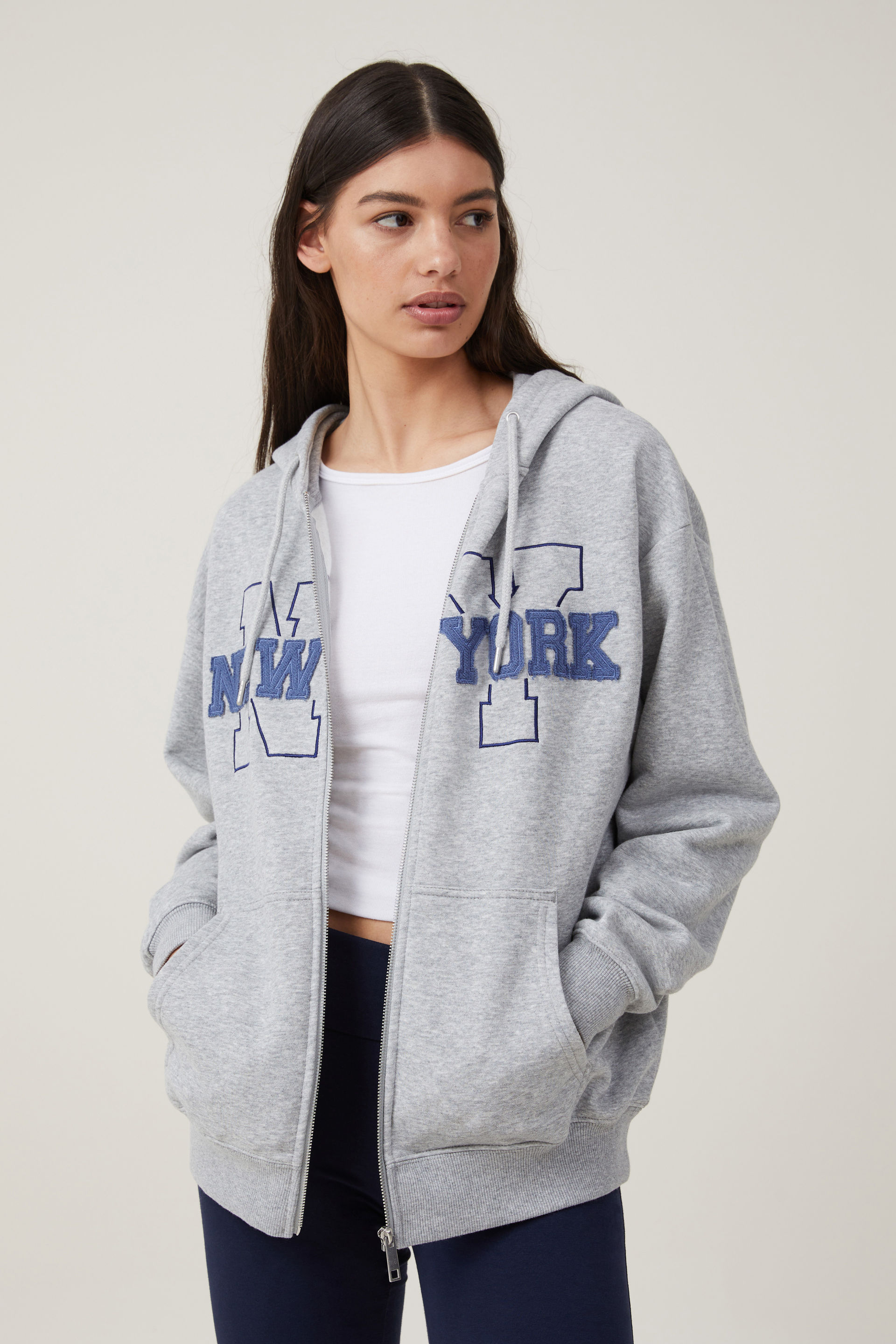 Classic Graphic Zip-Through Hoodie