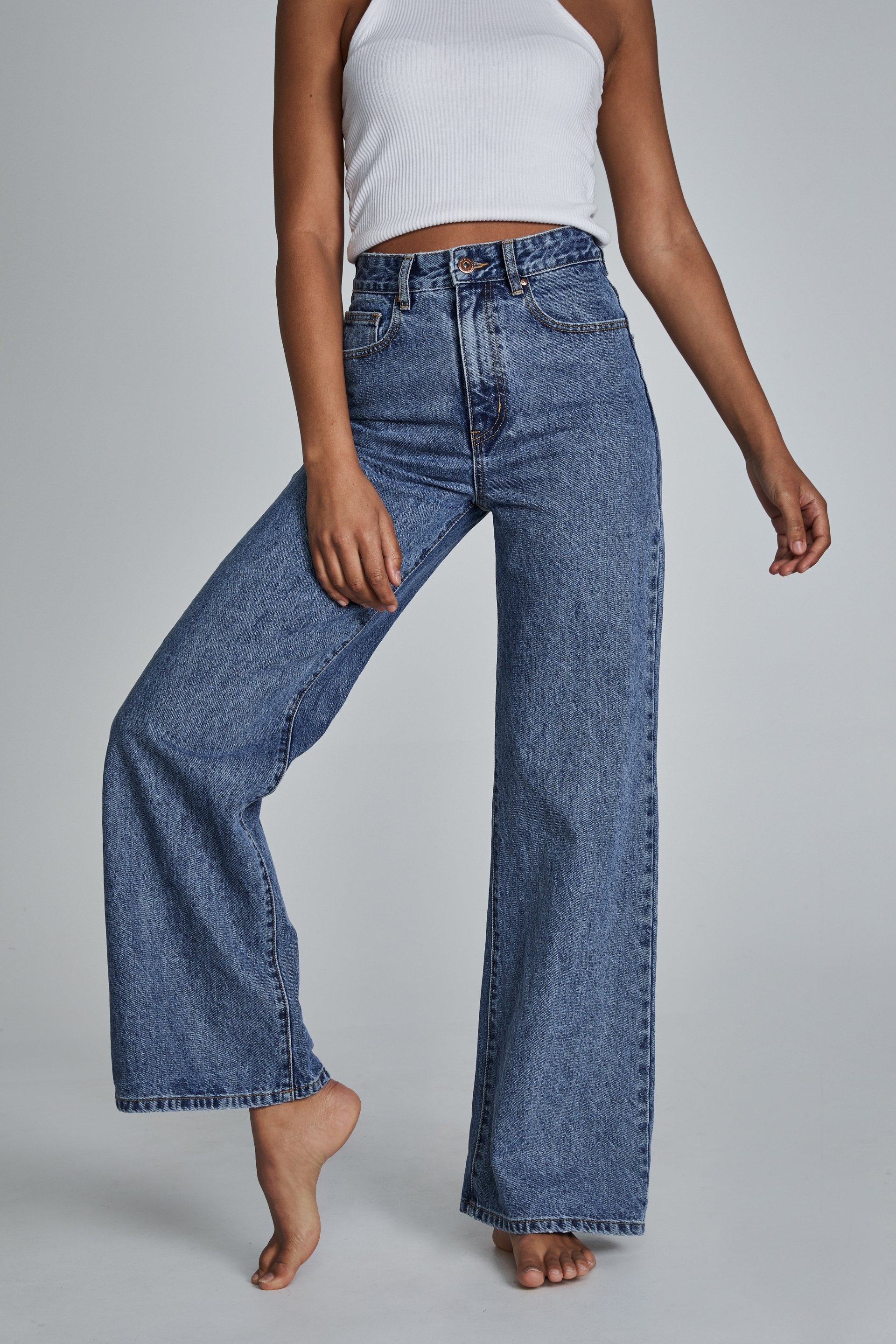 long wide leg jeans cotton on