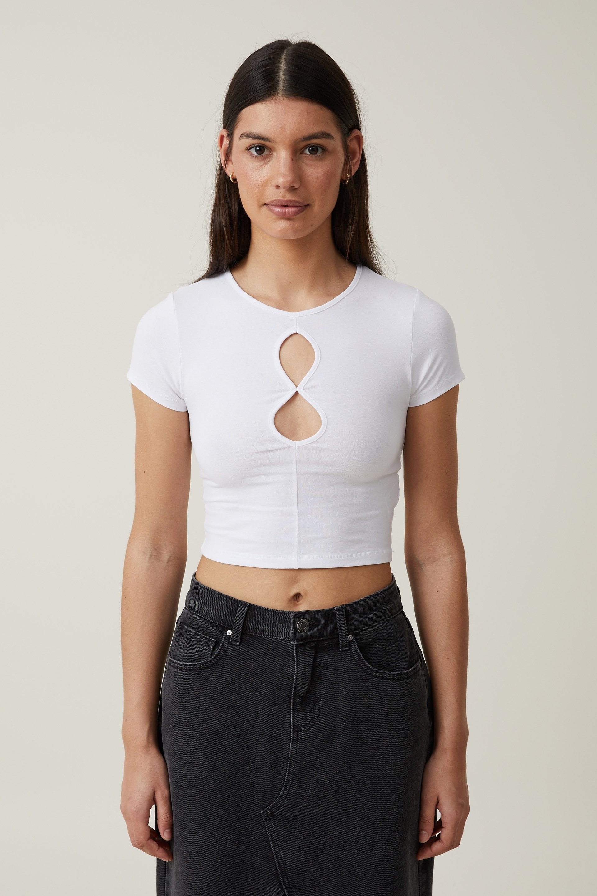 Bailey Keyhole Short Sleeve Top