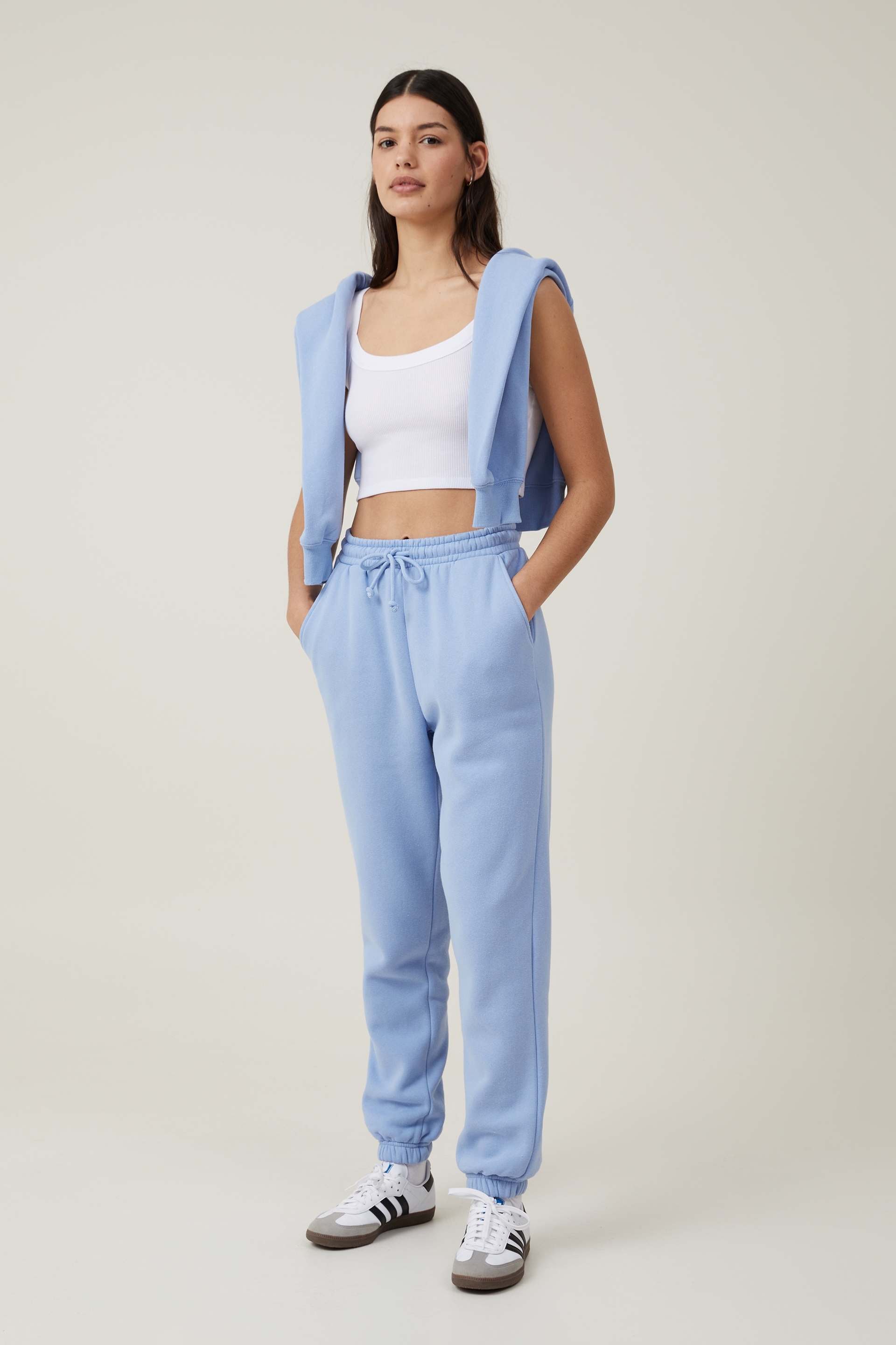 Cotton On Women - Classic Fleece Sweatpant - Coastal blue