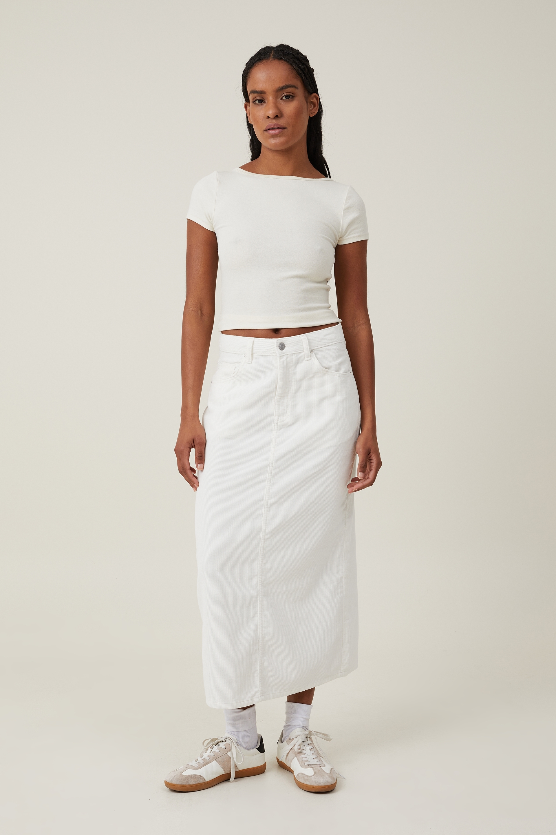 Cotton On Women - Cord Maxi Skirt - White