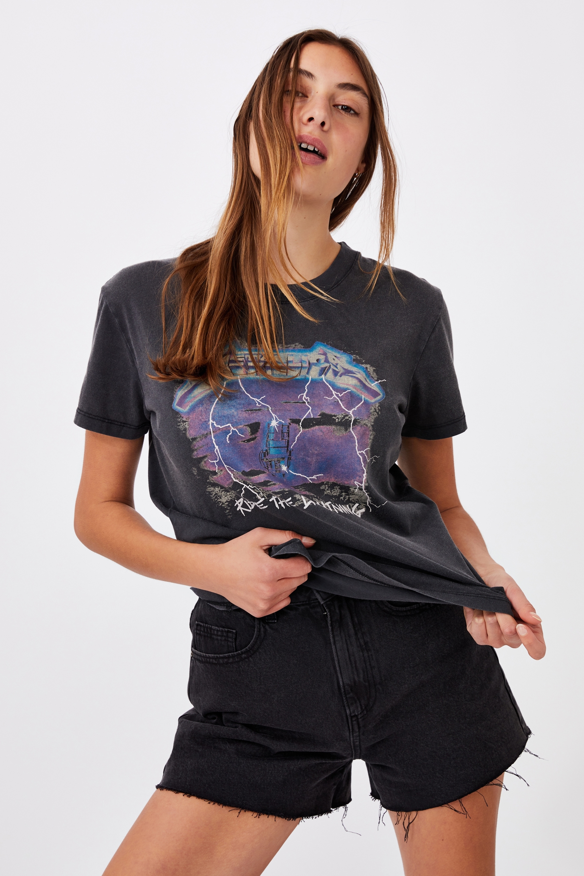 metallica t shirt cotton on