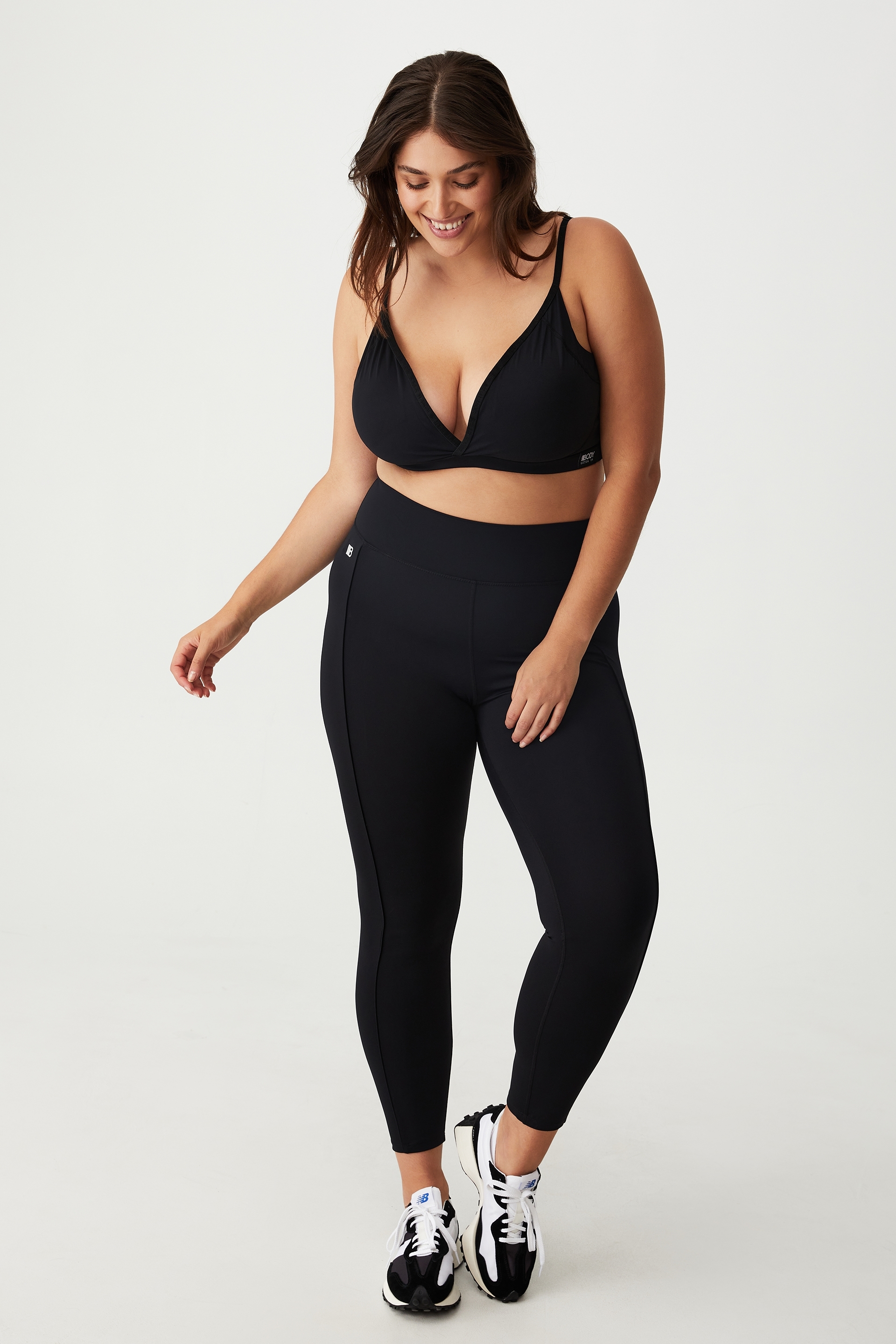 Cotton On Women - Curve Active Ultimate Booty Full Length Tight - Black
