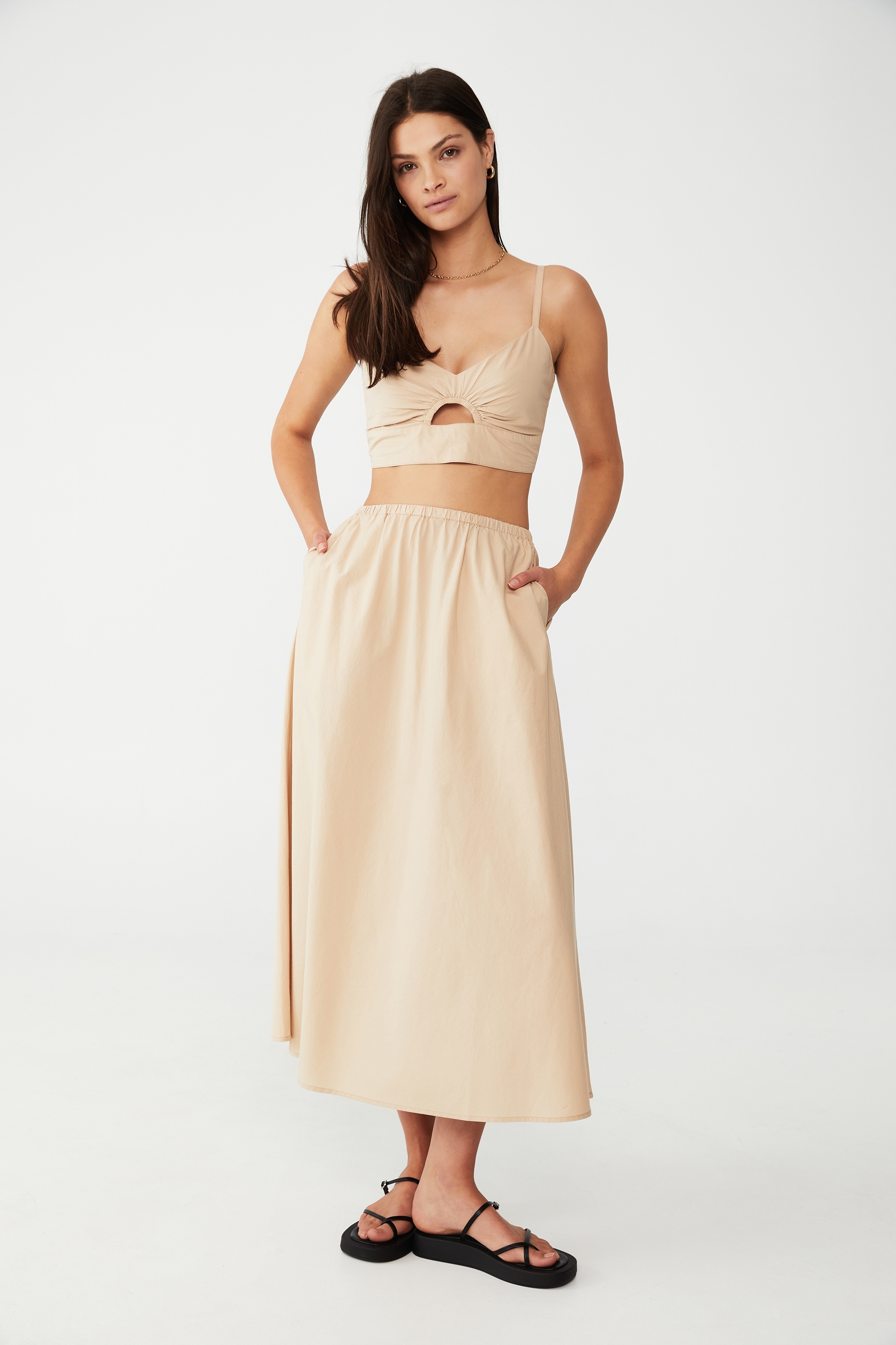 Cotton On Women - Woven Aliza Maxi Skirt - Warm sand