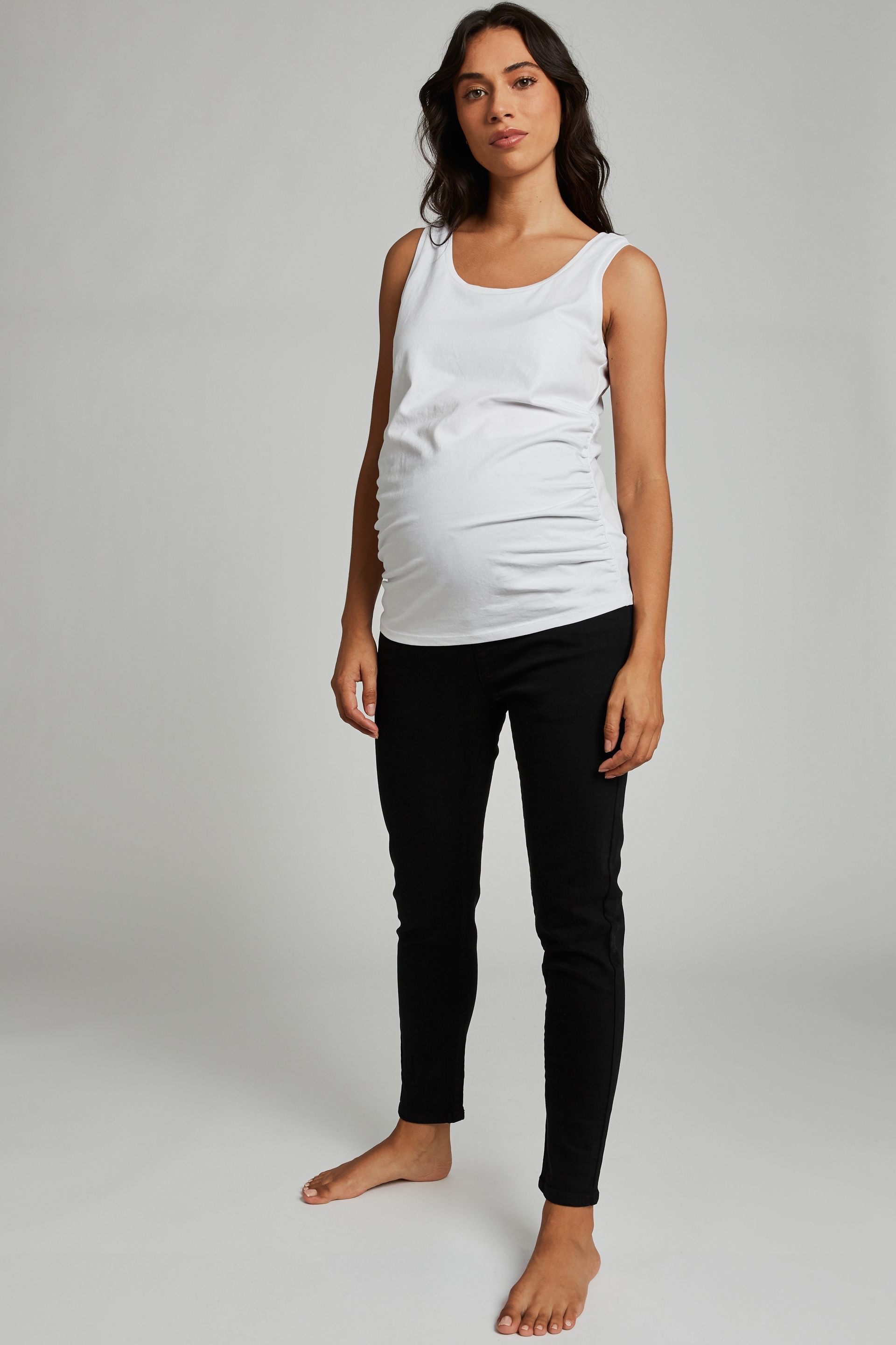 Cotton On Women - Maternity Cropped Skinny Jean (Over Belly) - Black